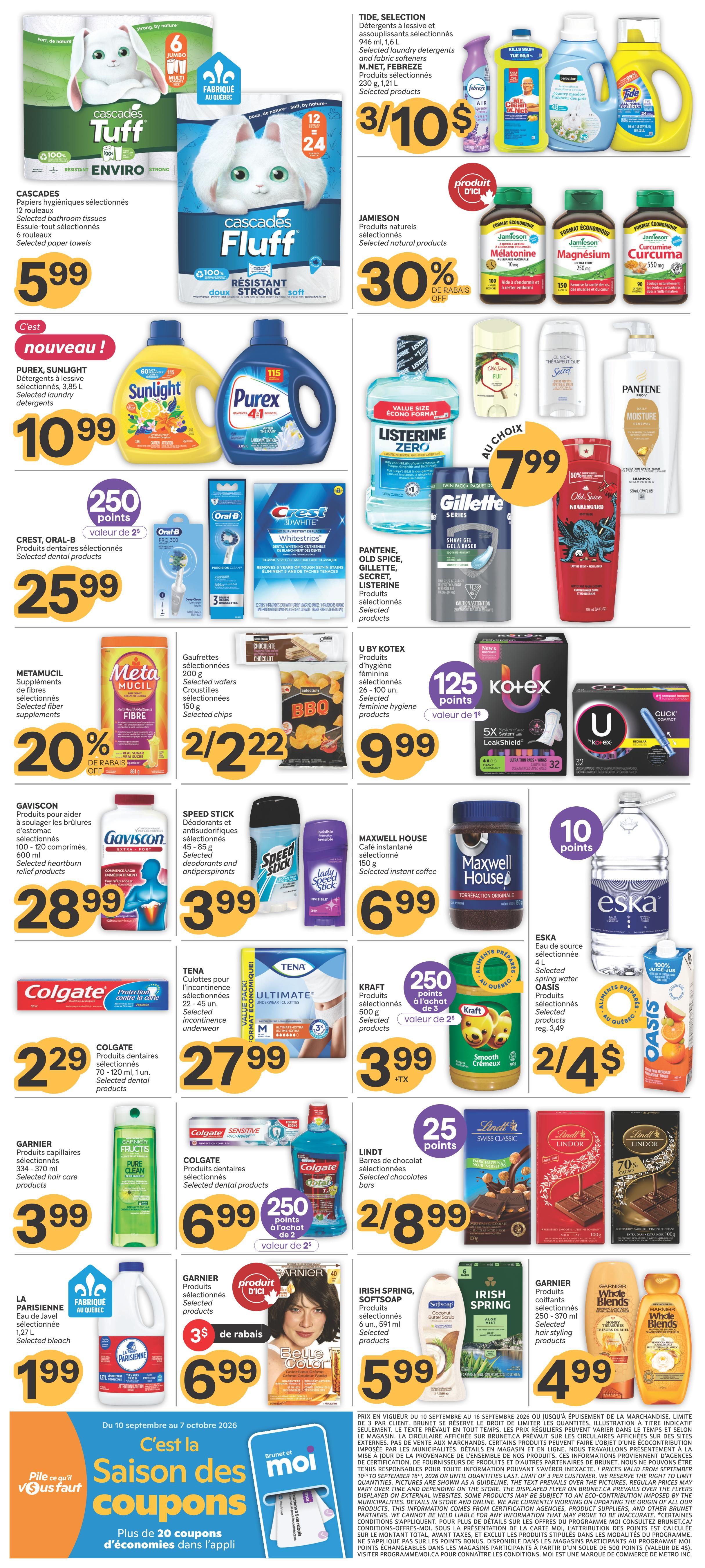 Brunet Flyer September 10 to 16