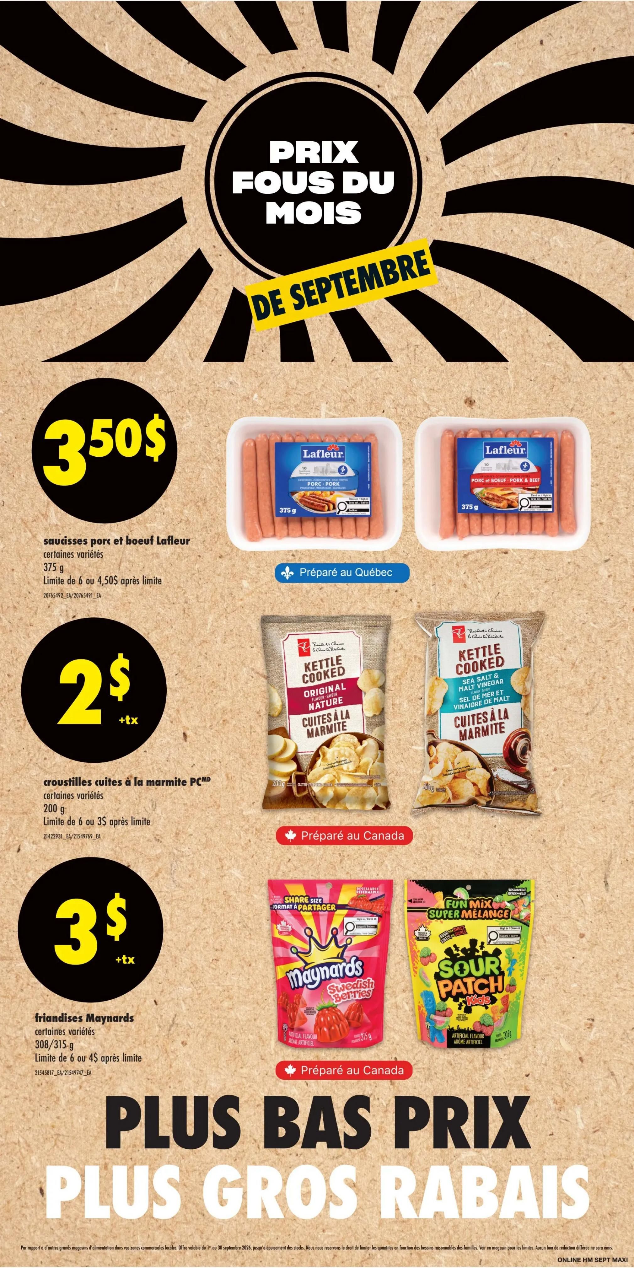 Maxi Flyer September 10 to 16