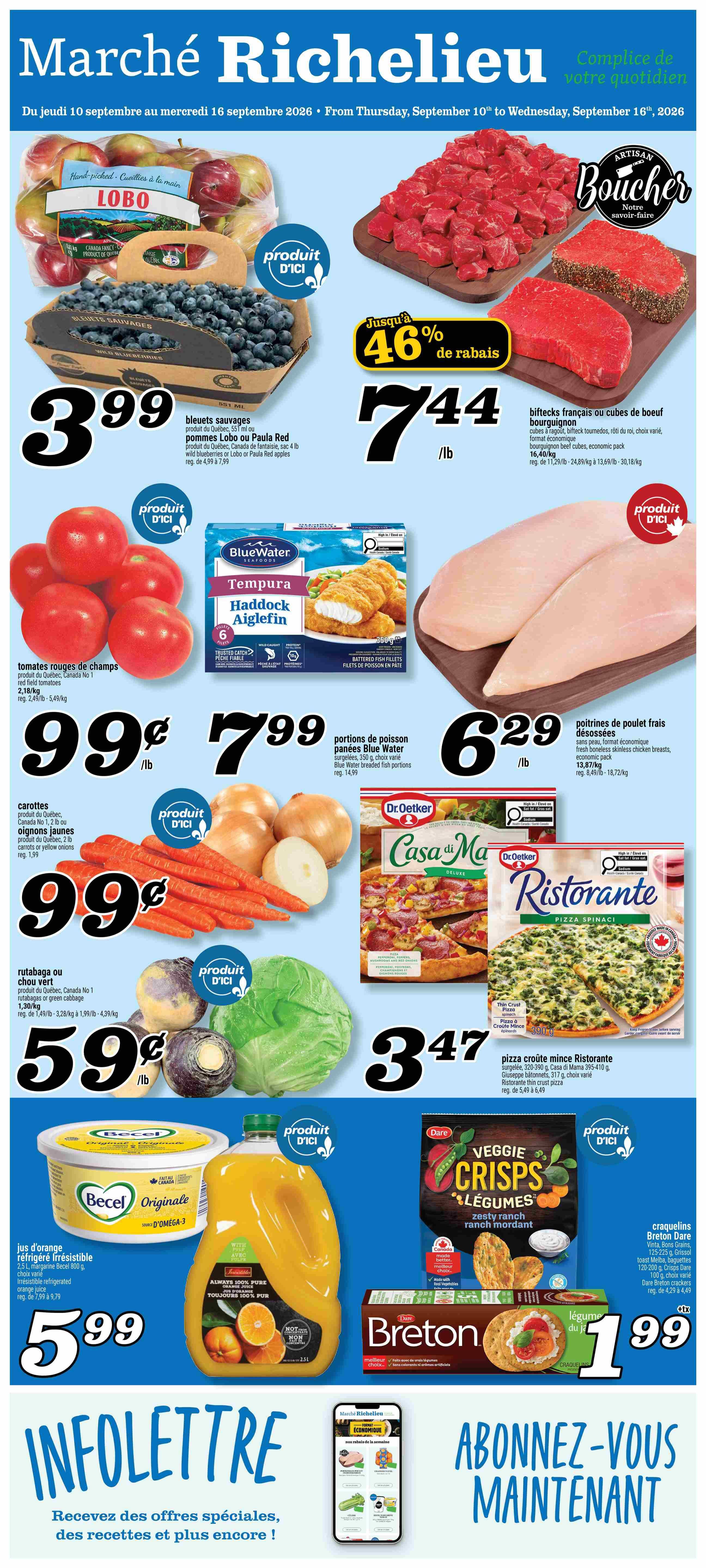 Marche Richelieu Flyer September 10 to 16