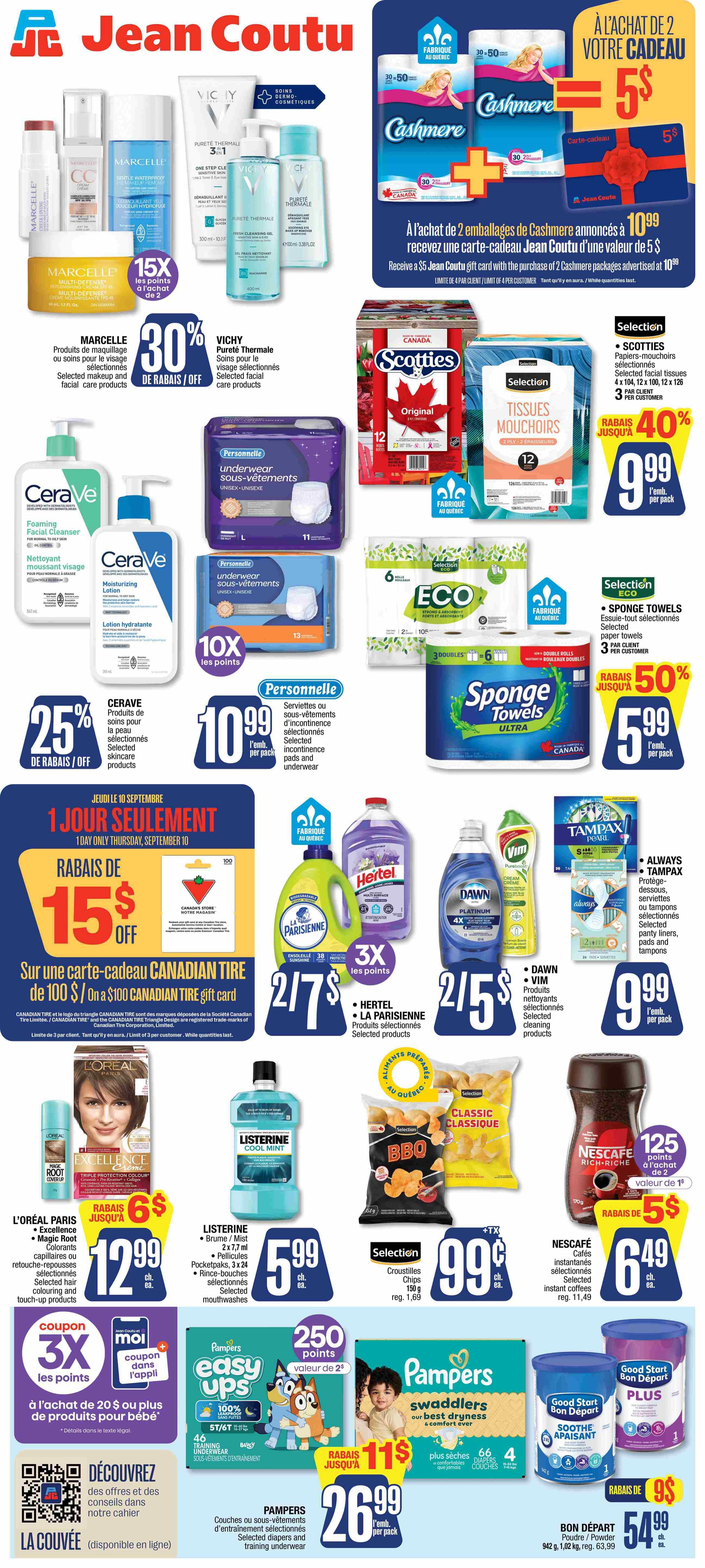 Jean Coutu Flyer September 10 to 16
