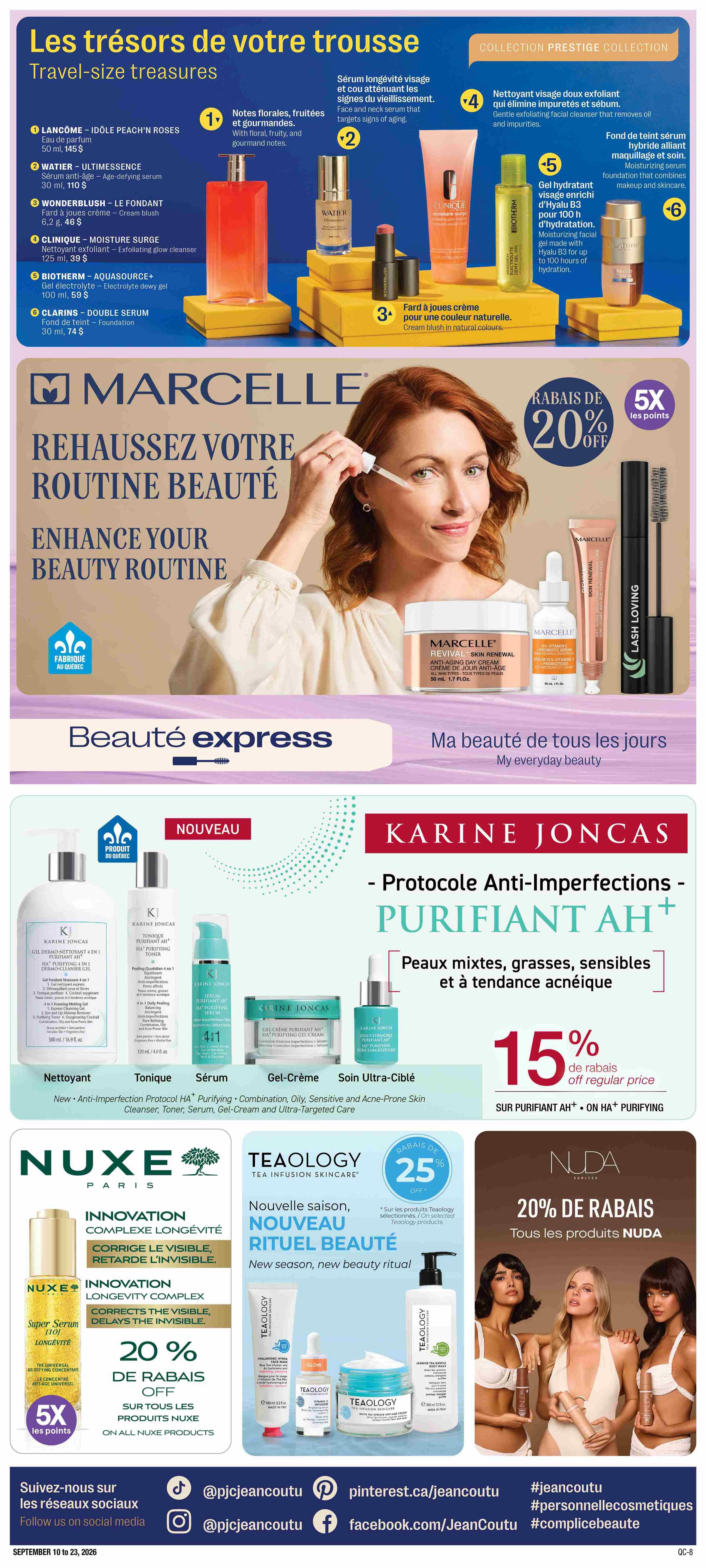 Jean Coutu Beauty Flyer September 10 to 23