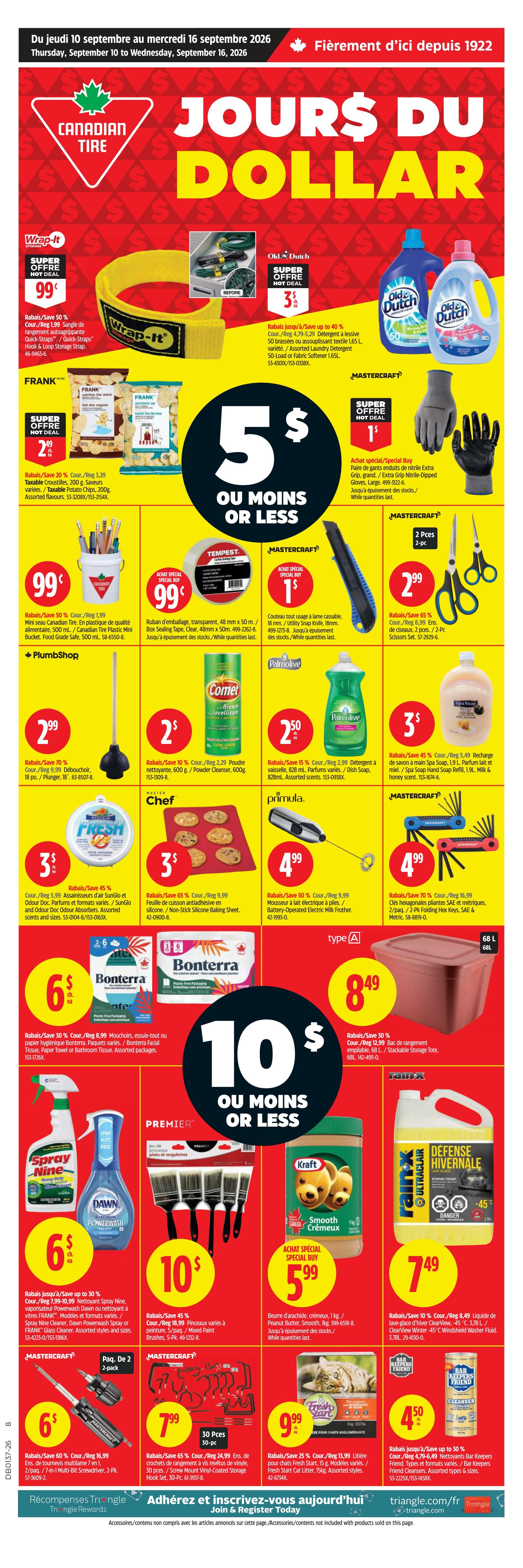 Canadian Tire (QC) Flyer September 10 to 16