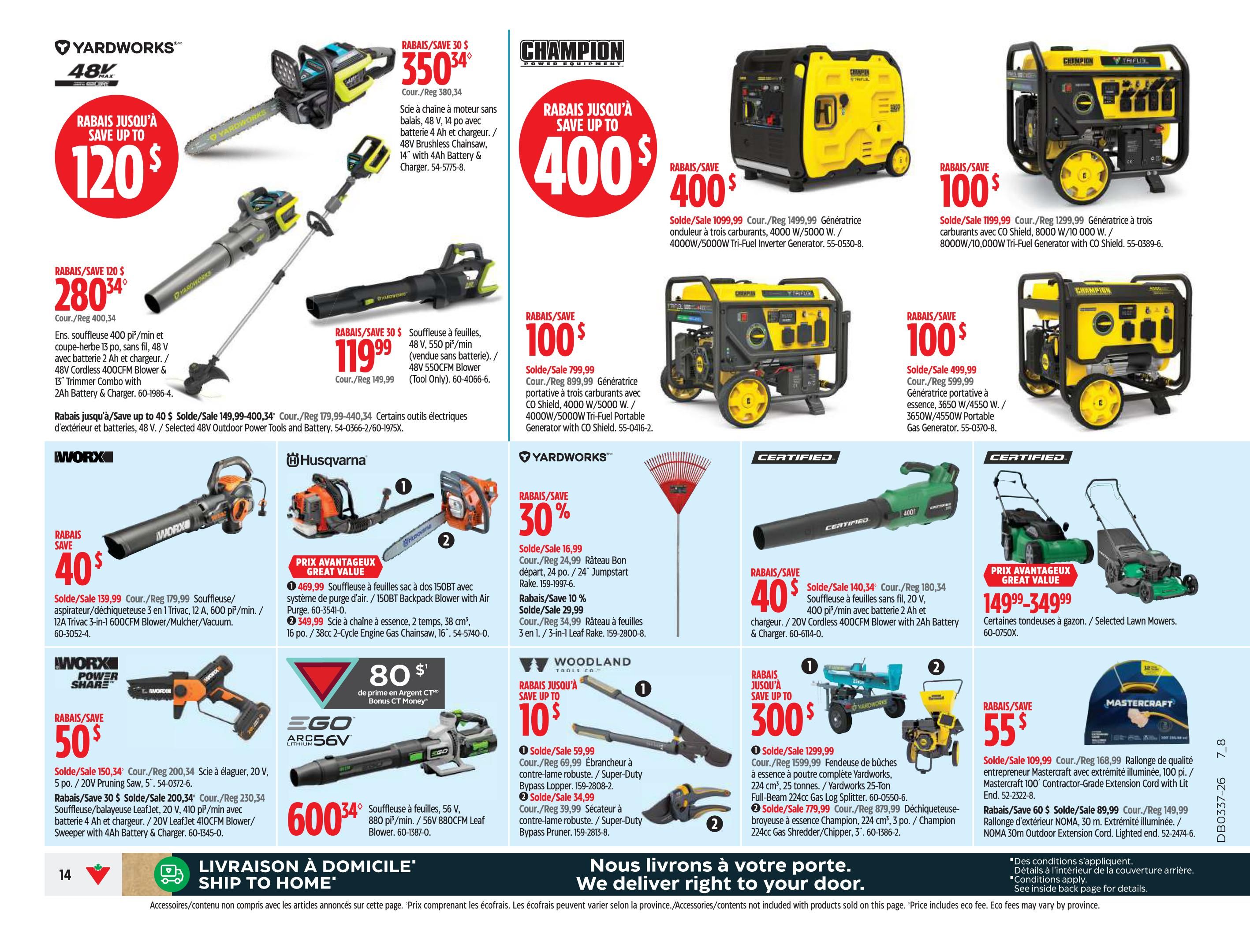 Canadian Tire (QC) Flyer September 10 to 16