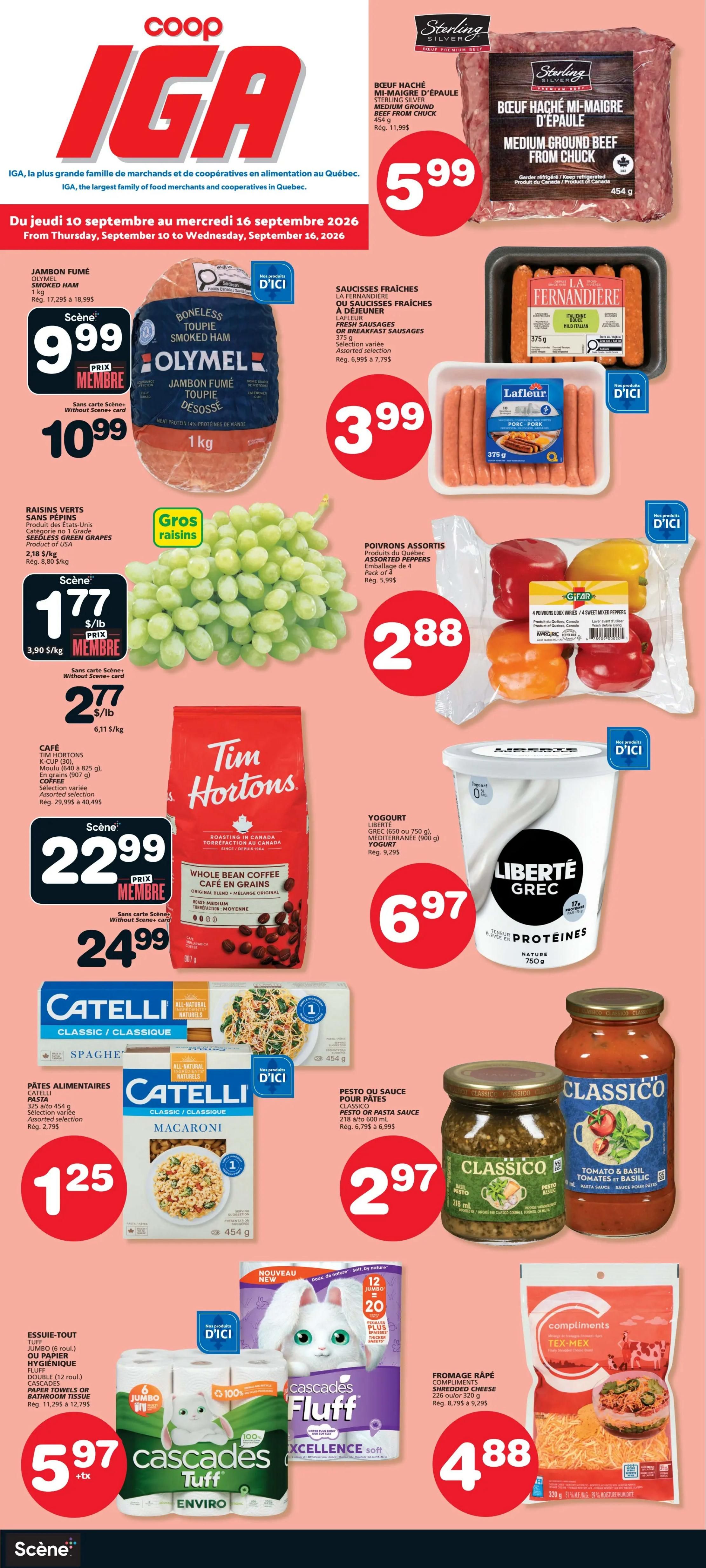 Coop IGA (QC) Flyer September 10 to 16