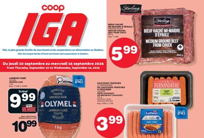 Coop IGA (QC) Flyer September 10 to 16