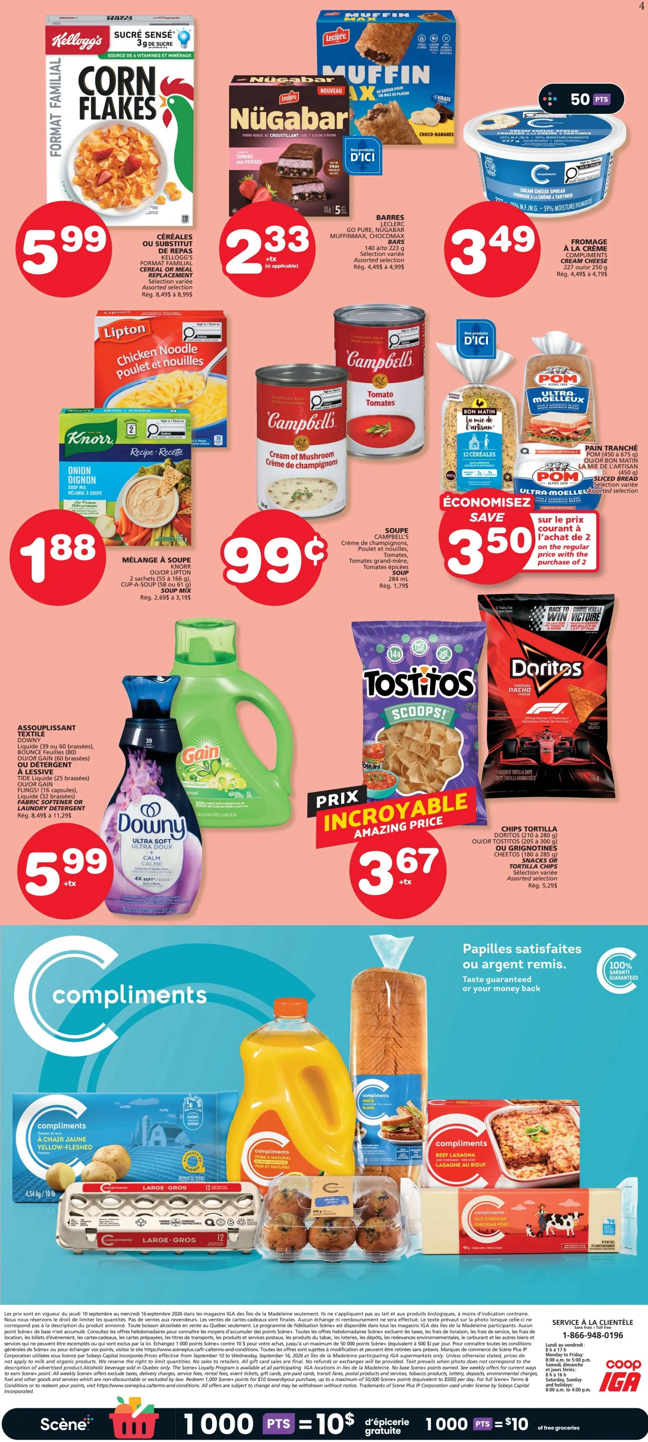Coop IGA (QC) Flyer September 10 to 16