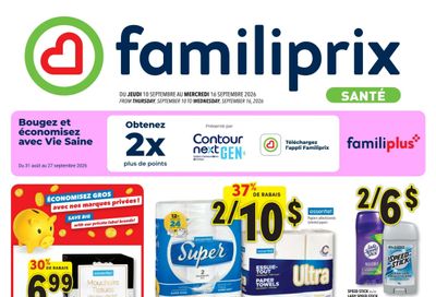 Familiprix Sante Flyer September 10 to 16