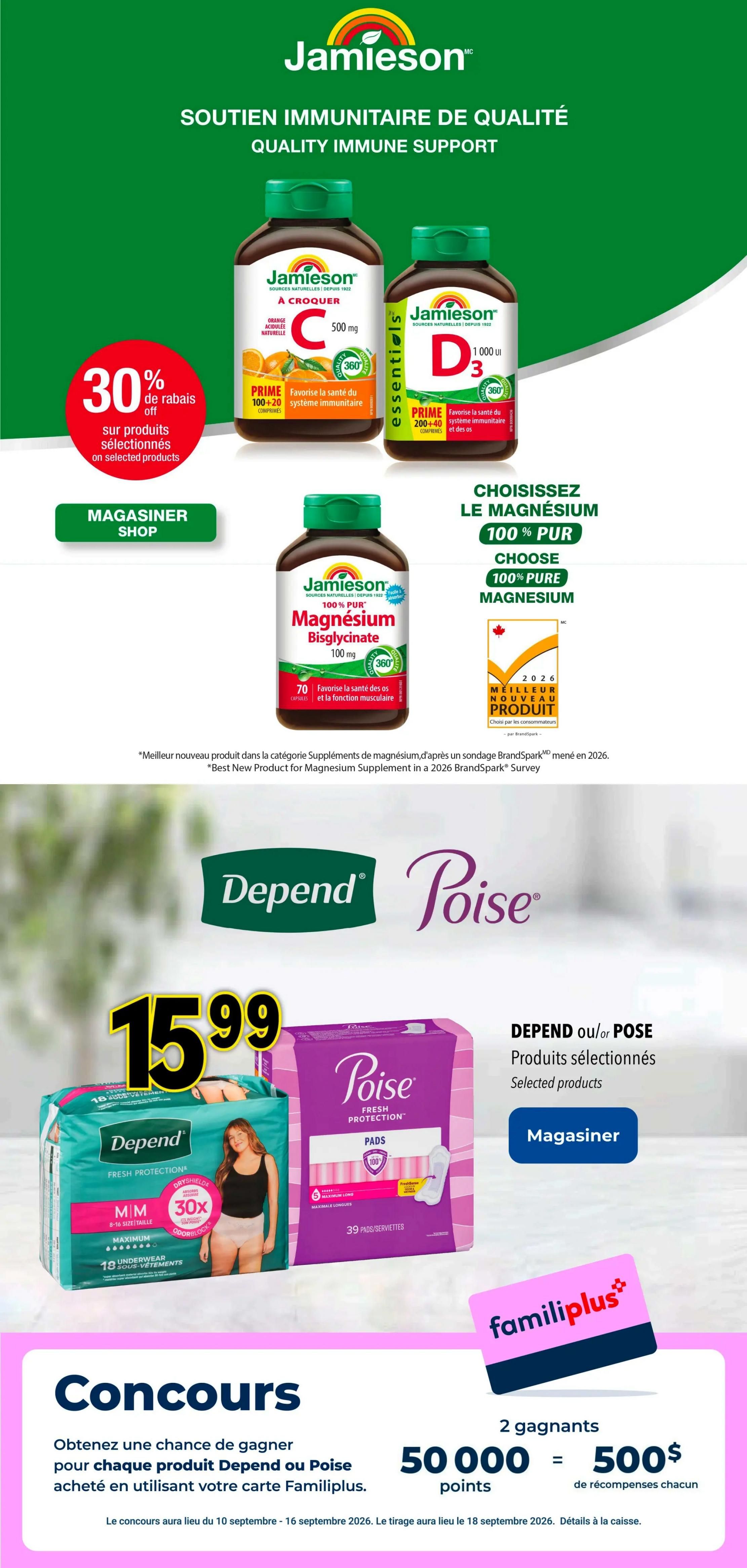 Familiprix Sante Flyer September 10 to 16
