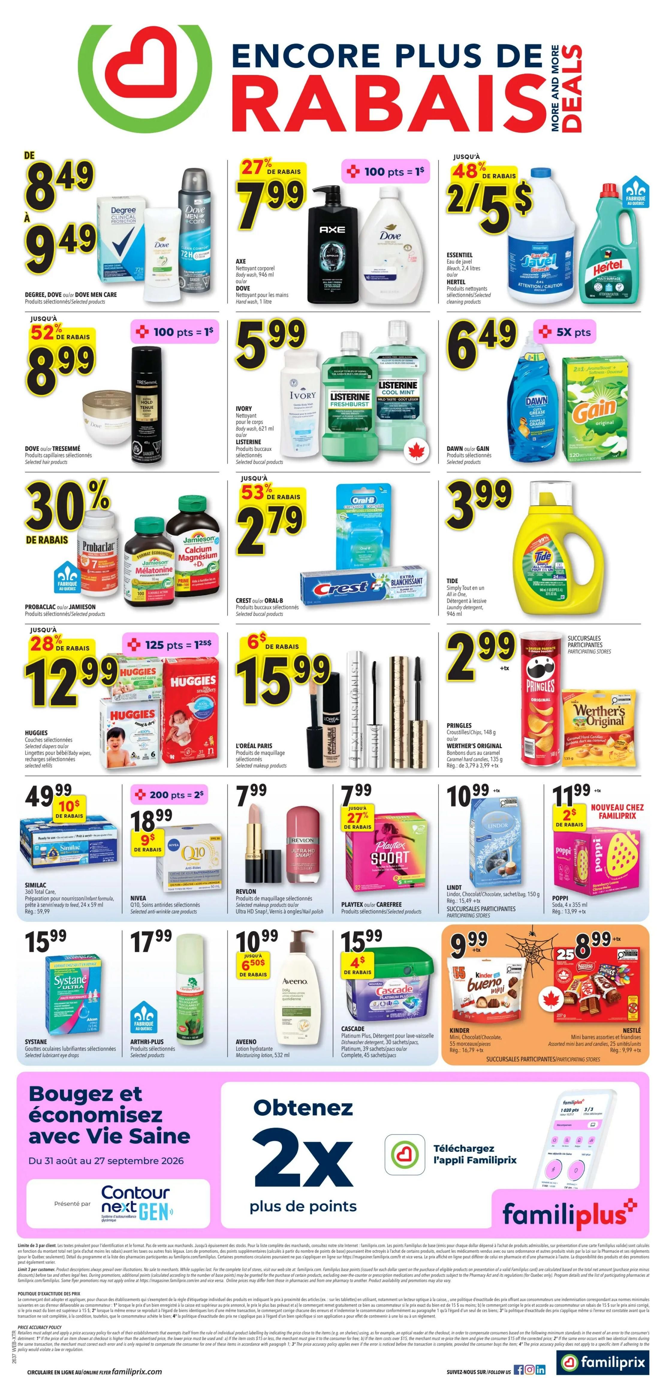 Familiprix Extra Flyer September 10 to 16