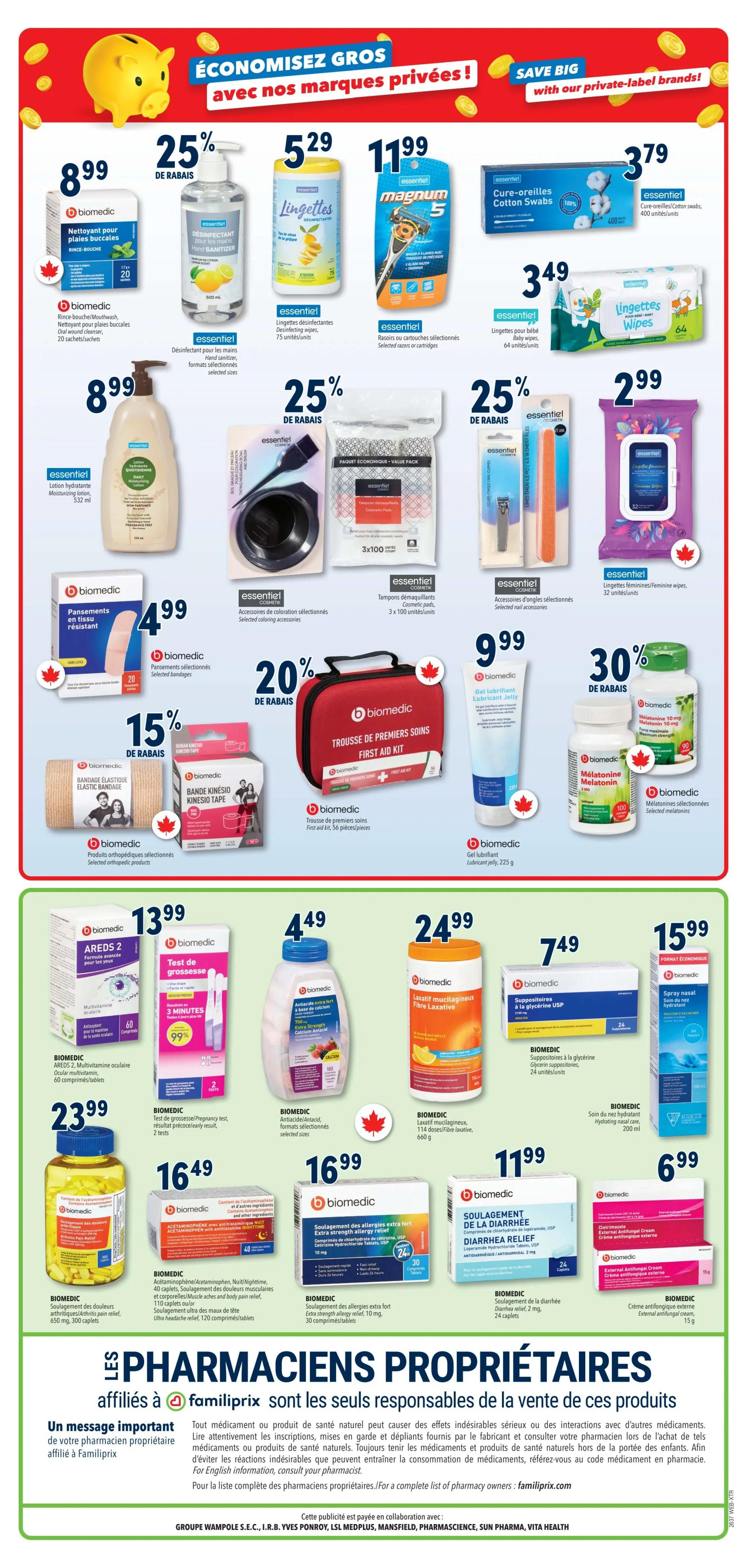 Familiprix Extra Flyer September 10 to 16