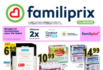 Familiprix Clinique Flyer September 10 to 16