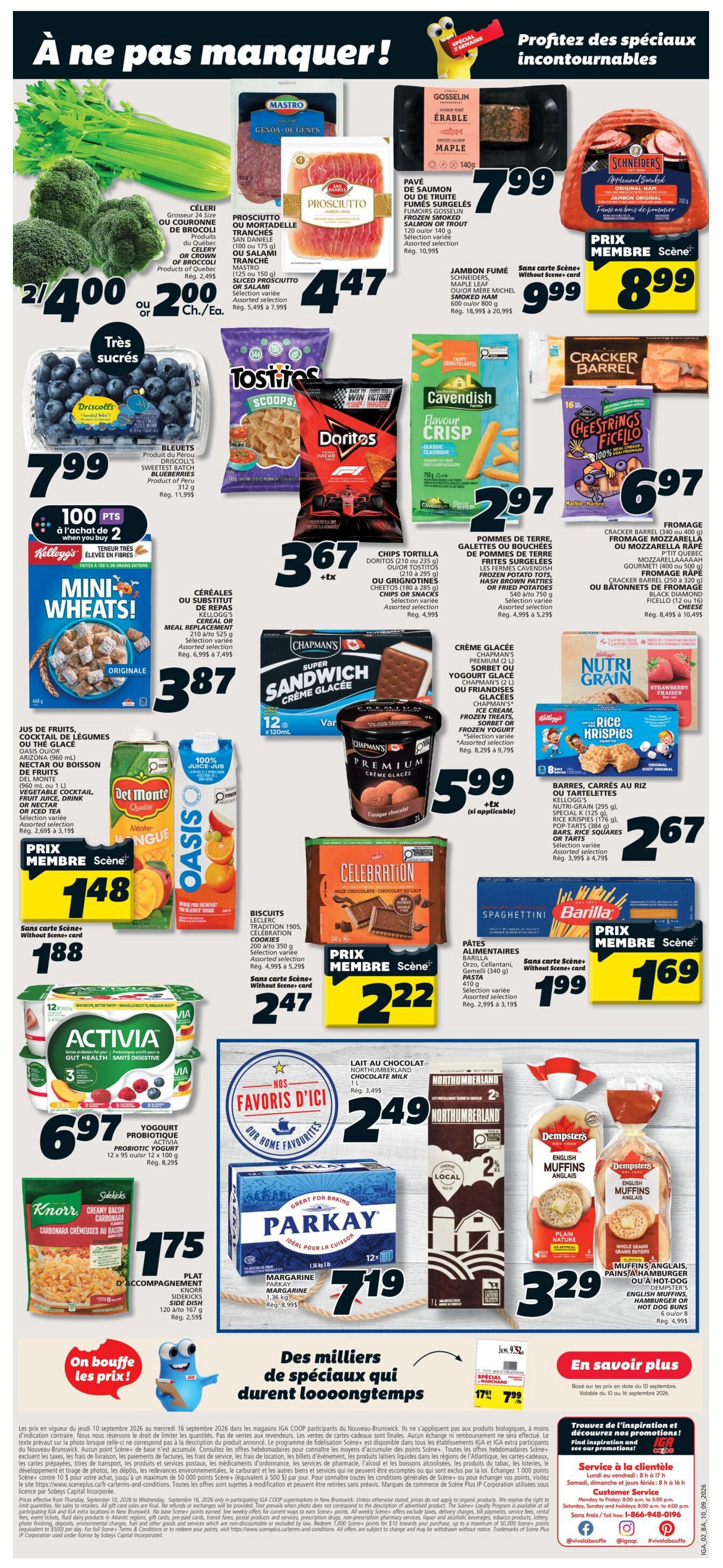 IGA (NB) Flyer September 10 to 16