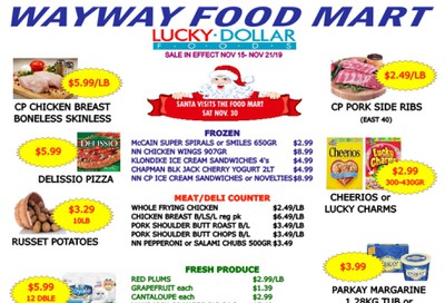 WayWay Food Mart Flyer November 15 to 21