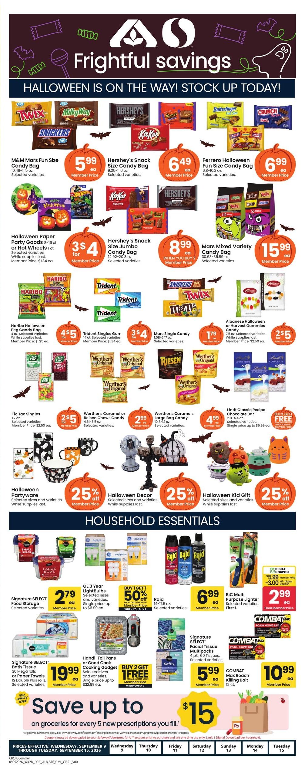 Albertsons (Bend Area, OR) Weekly Ad September 9 - 15, 2026