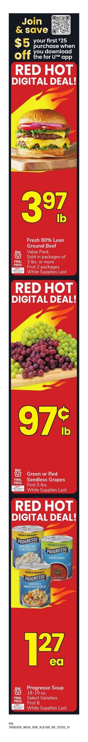 Albertsons (Apache Junction Area, AZ) Weekly Ad September 9 - 15, 2026