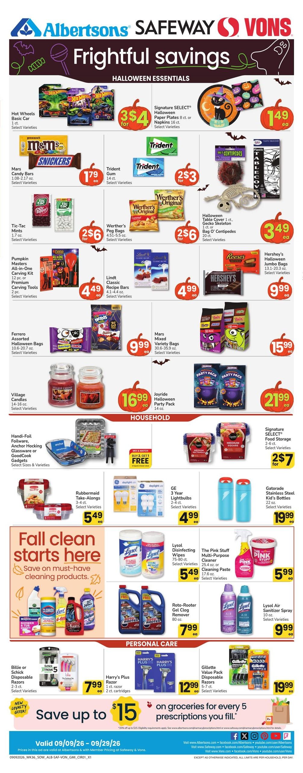 Albertsons (Apache Junction Area, AZ) Weekly Ad September 9 - 15, 2026