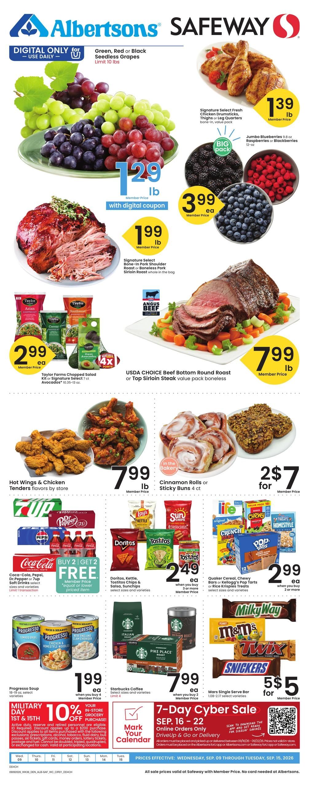 Albertsons (Cheyenne Area, WY) Weekly Ad September 9 - 15, 2026
