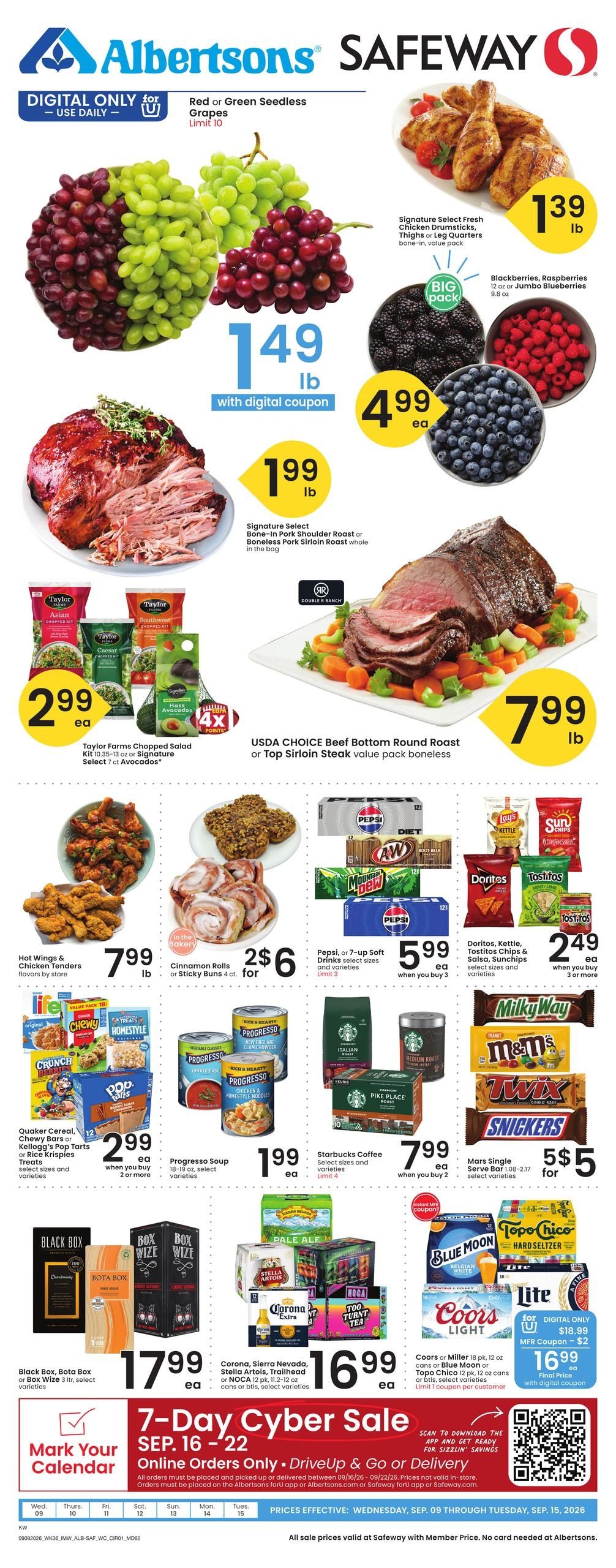 Albertsons (Hungry Horse Area, MT) Weekly Ad September 9 - 15, 2026