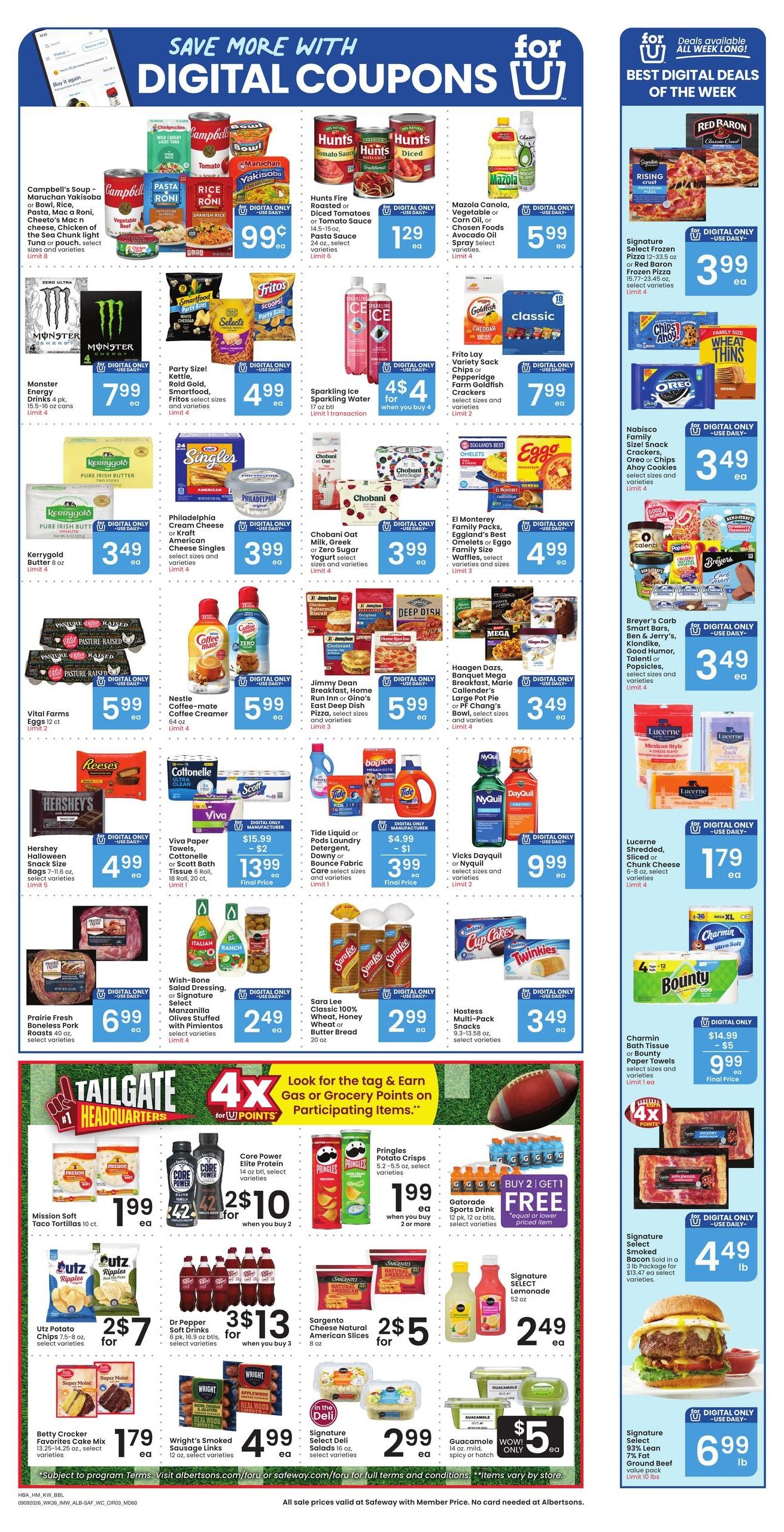 Albertsons (Hungry Horse Area, MT) Weekly Ad September 9 - 15, 2026