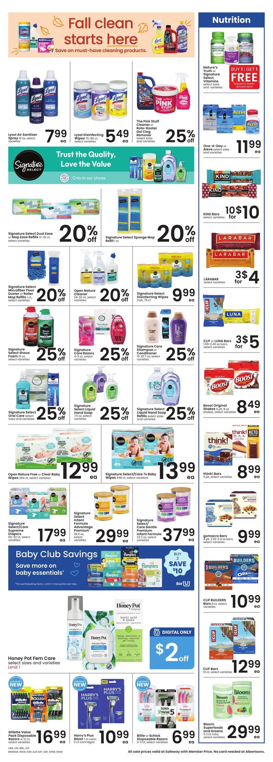 Albertsons (Hungry Horse Area, MT) Weekly Ad September 9 - 15, 2026