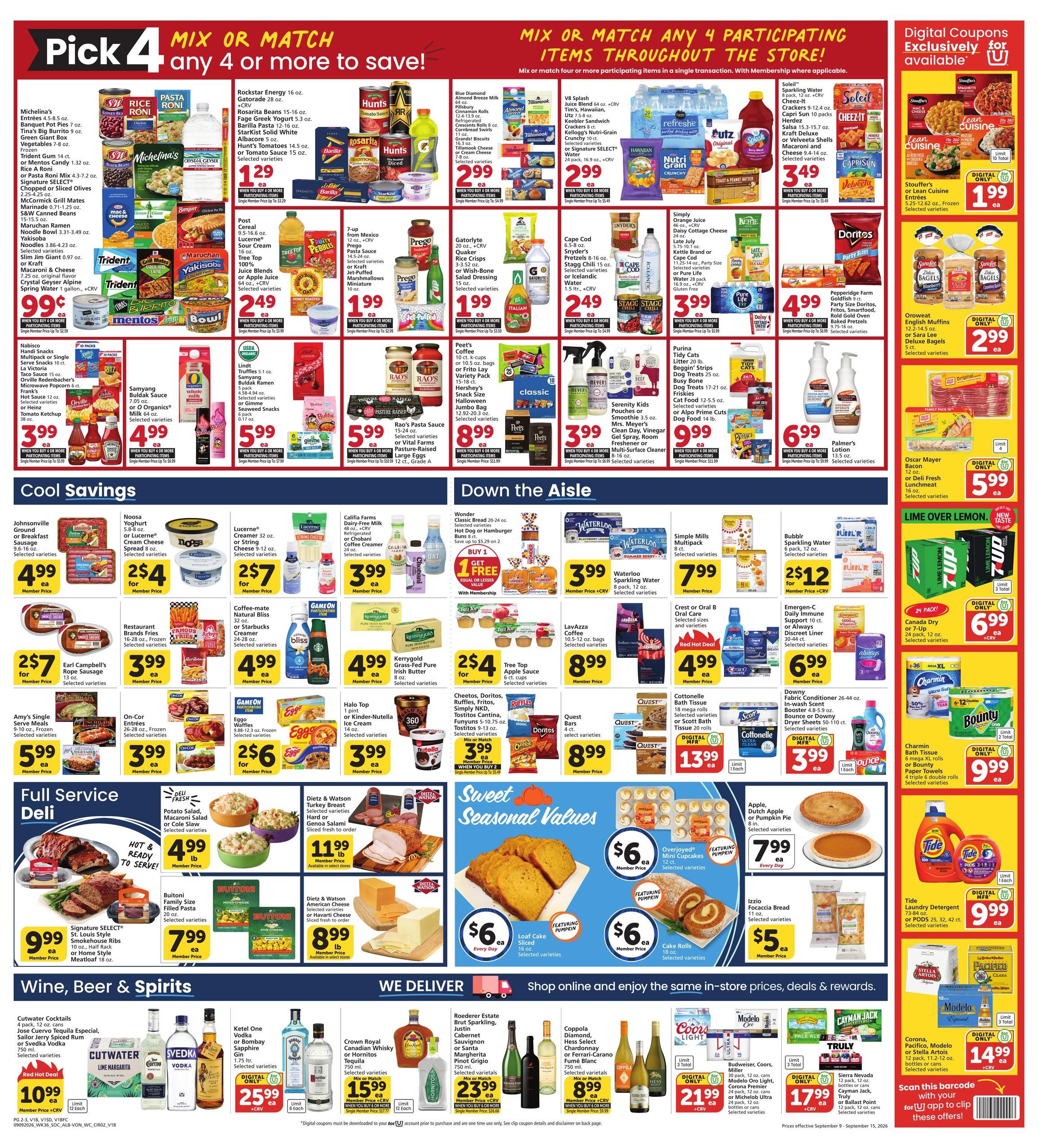 Albertsons (Alhambra Area, CA) Weekly Ad September 9 - 15, 2026
