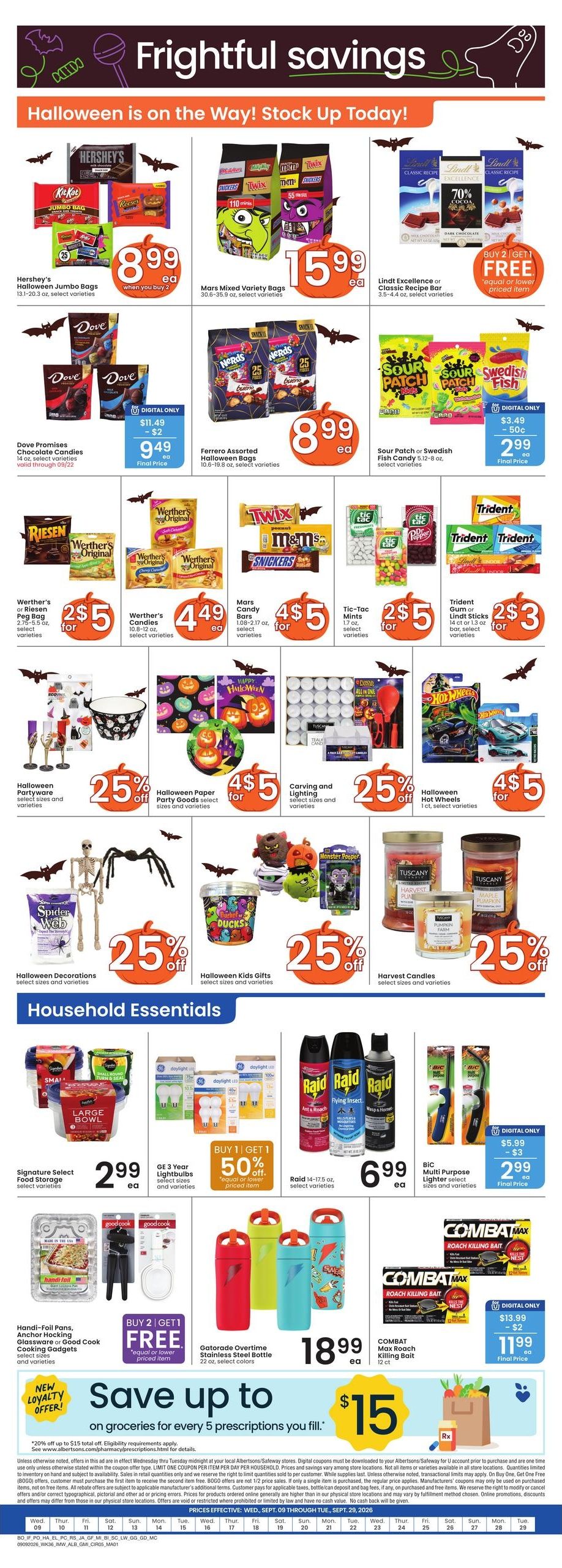Albertsons (Browning Area, MT) Weekly Ad September 9 - 15, 2026