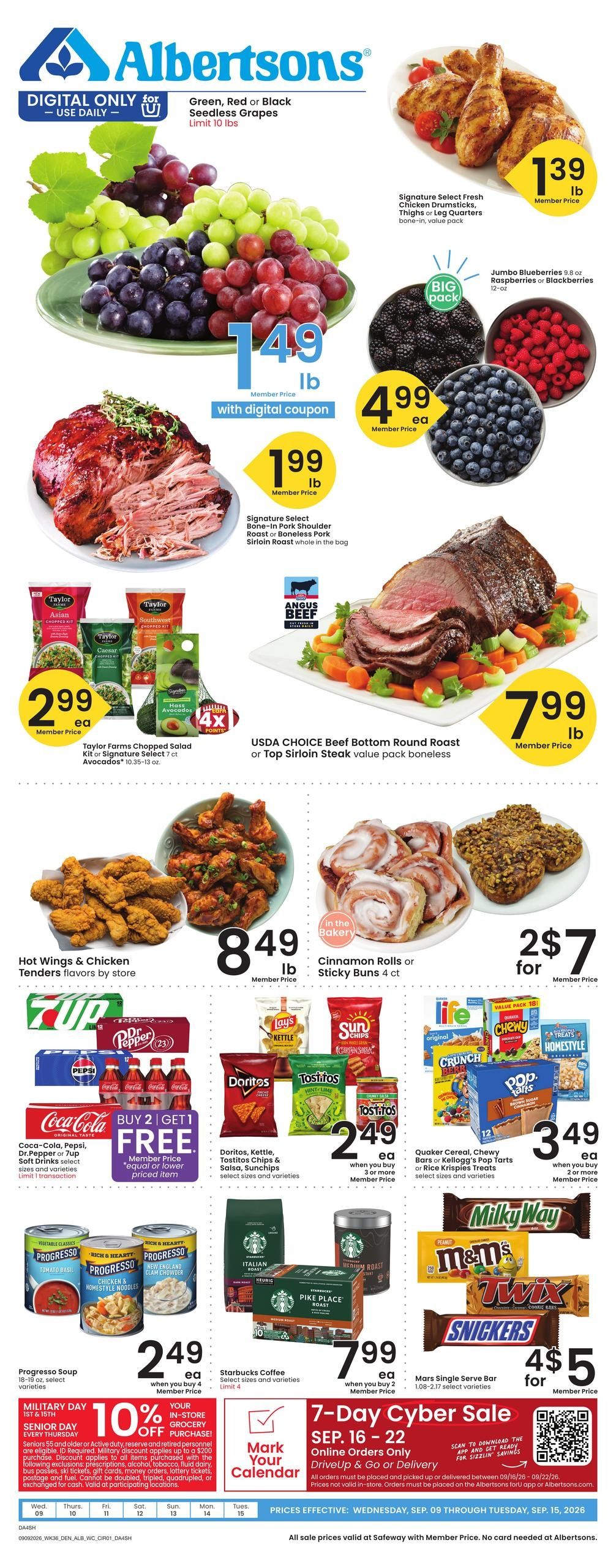 Albertsons (Buffalo Area, WY) Weekly Ad September 9 - 15, 2026