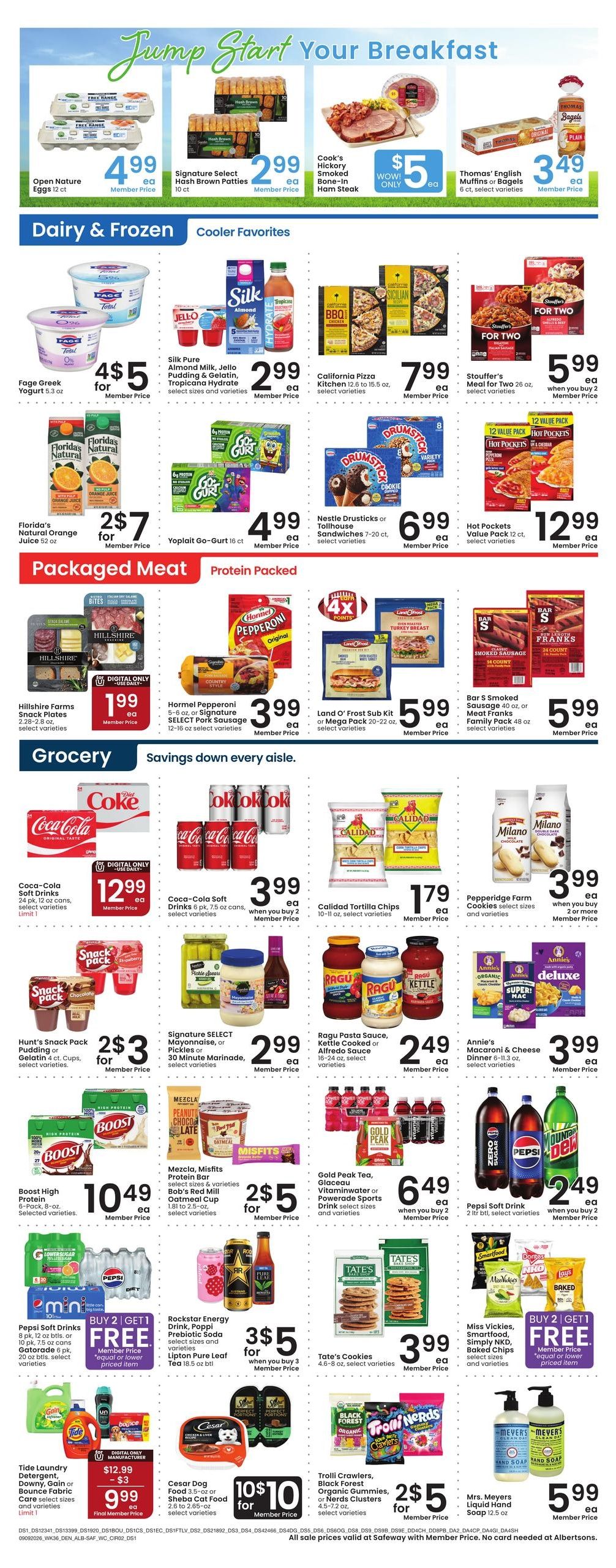 Albertsons (Buffalo Area, WY) Weekly Ad September 9 - 15, 2026