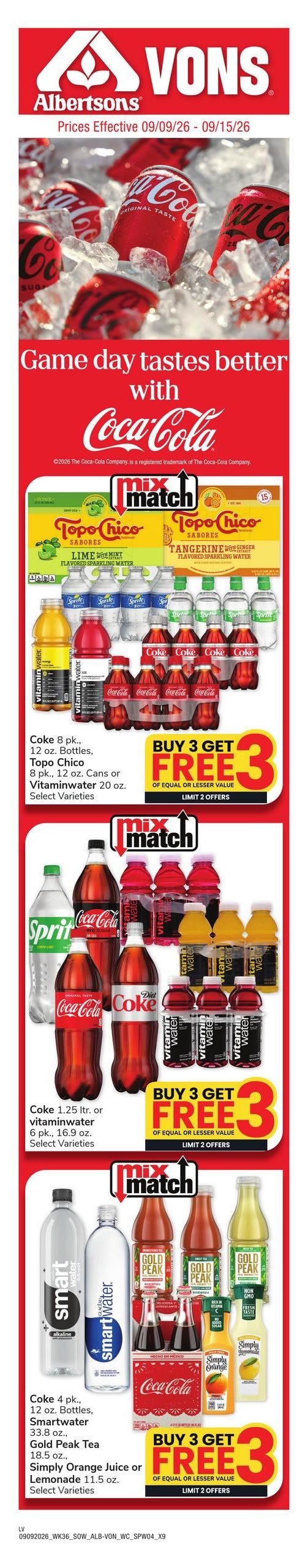 Albertsons (Las Vegas-North Las Vegas Area, NV) Weekly Ad September 9 - 15, 2026