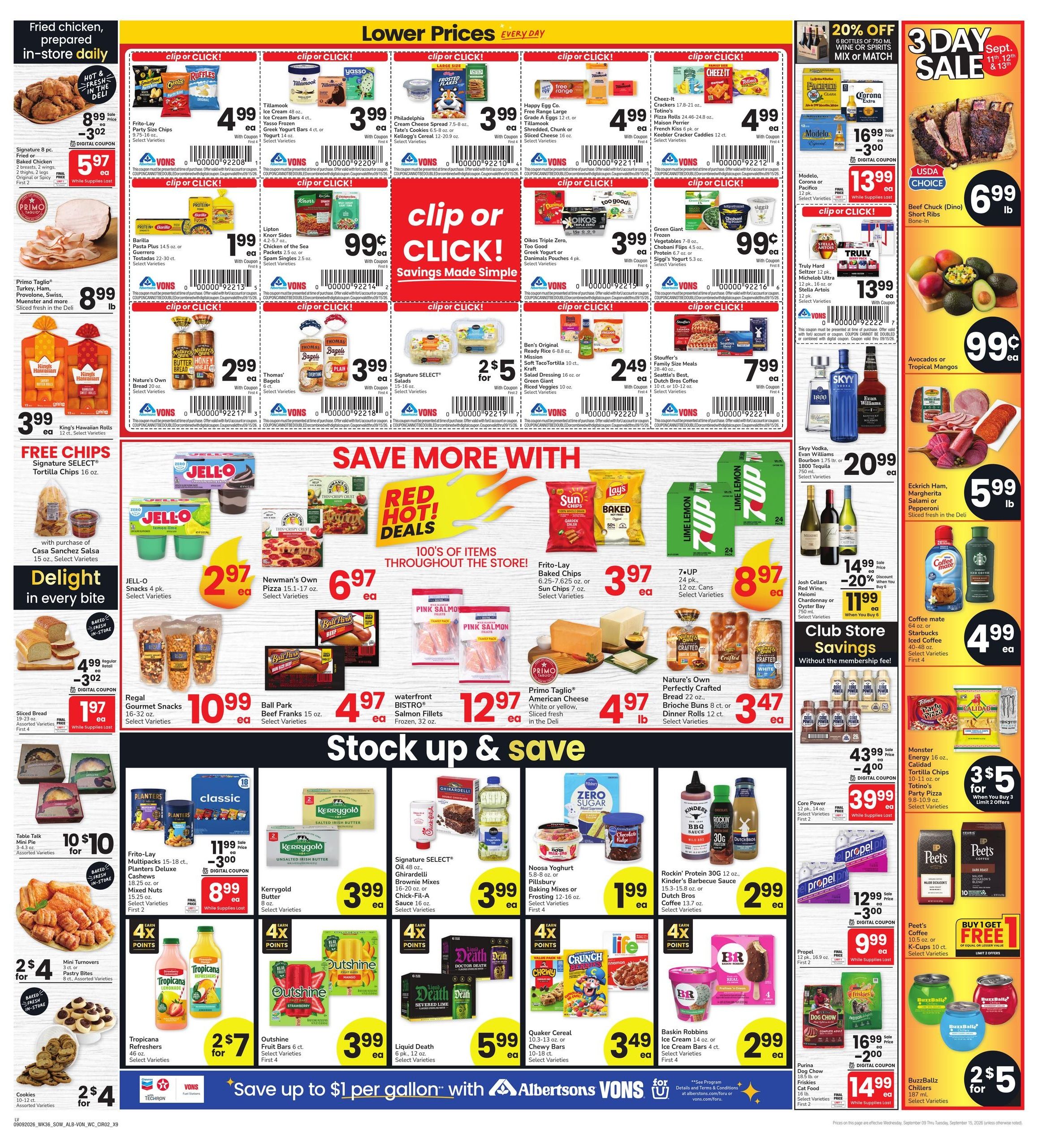 Albertsons (Las Vegas-North Las Vegas Area, NV) Weekly Ad September 9 - 15, 2026
