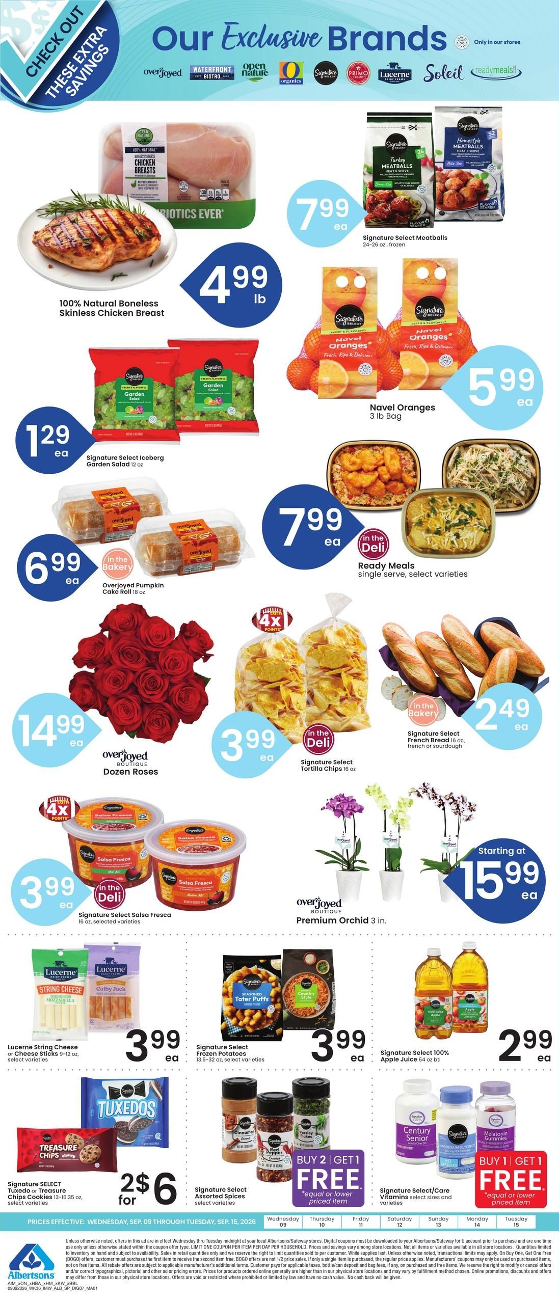 Albertsons (Malmstrom Afb Area, MT) Weekly Ad September 9 - 15, 2026