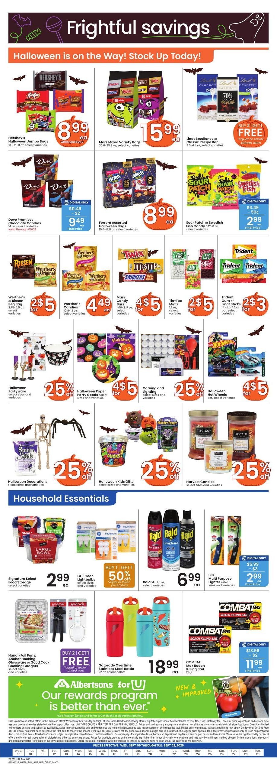 Albertsons (Twin Falls Area, ID) Weekly Ad September 9 - 15, 2026