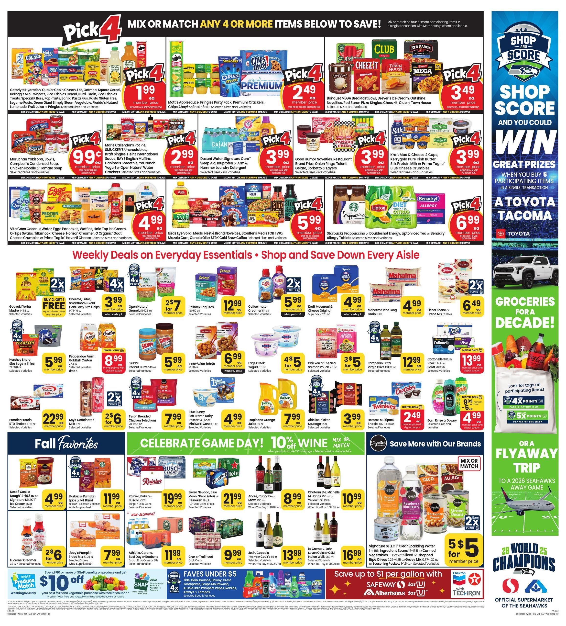 Albertsons (Moscow Area, ID) Weekly Ad September 9 - 15, 2026
