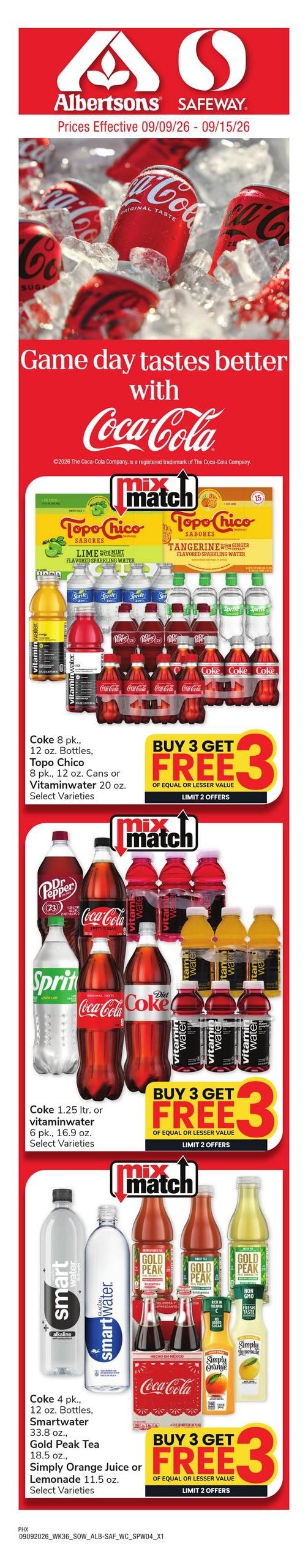 Albertsons (Phoenix-Yuma Area, AZ) Weekly Ad September 9 - 15, 2026