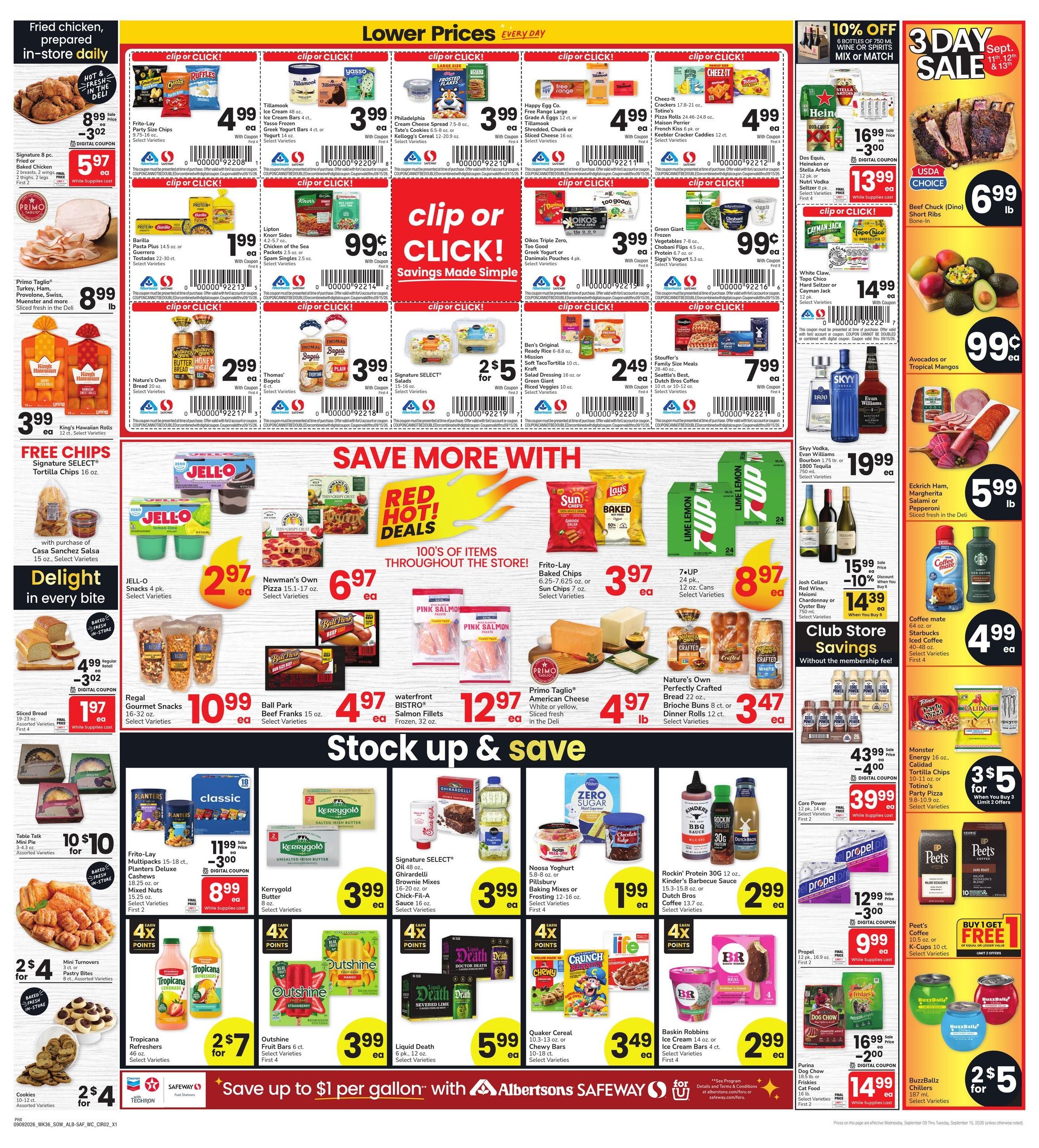 Albertsons (Phoenix-Yuma Area, AZ) Weekly Ad September 9 - 15, 2026