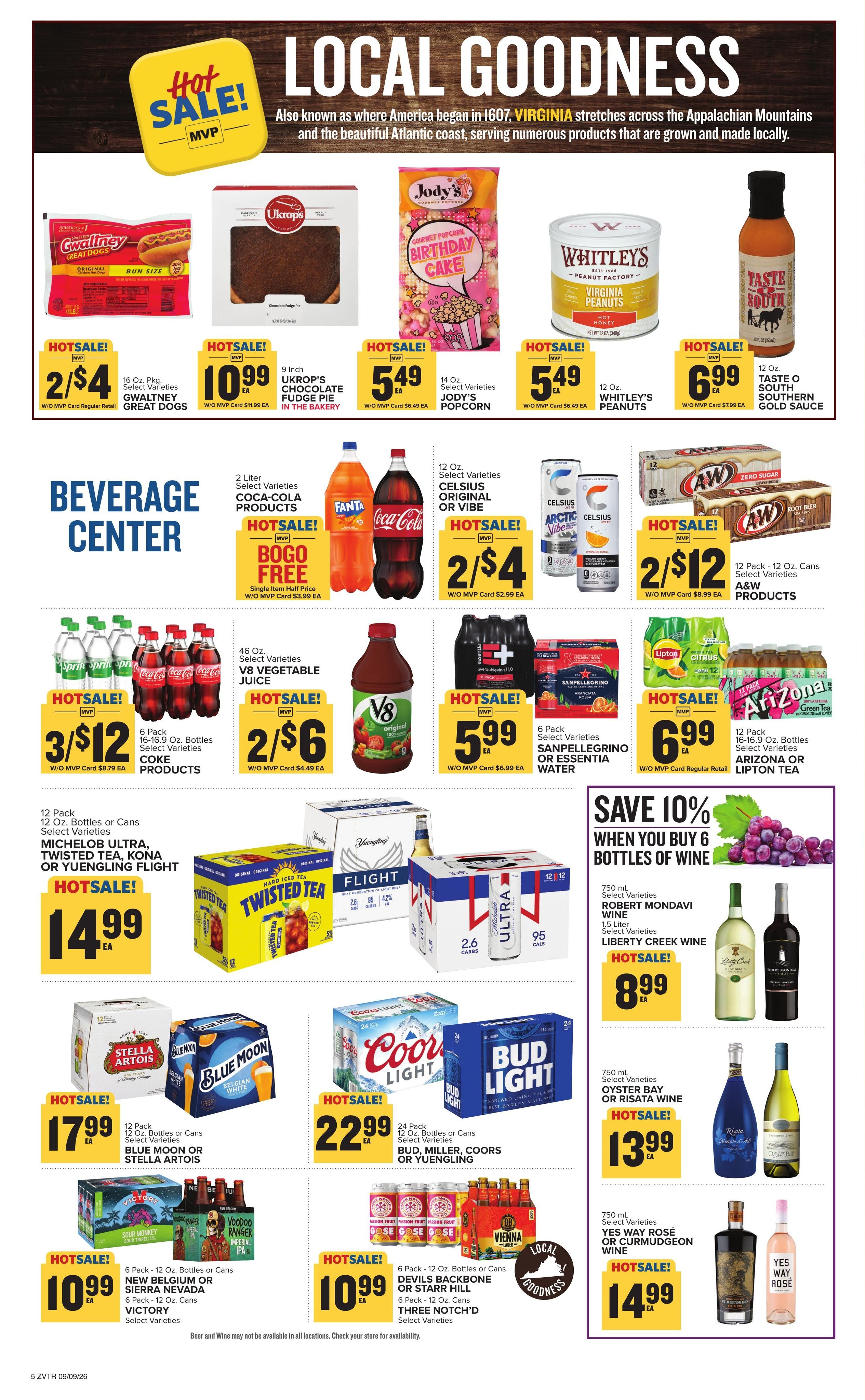 Food Lion (Cumberland Area, KY) Weekly Ad September 9 - 15, 2026