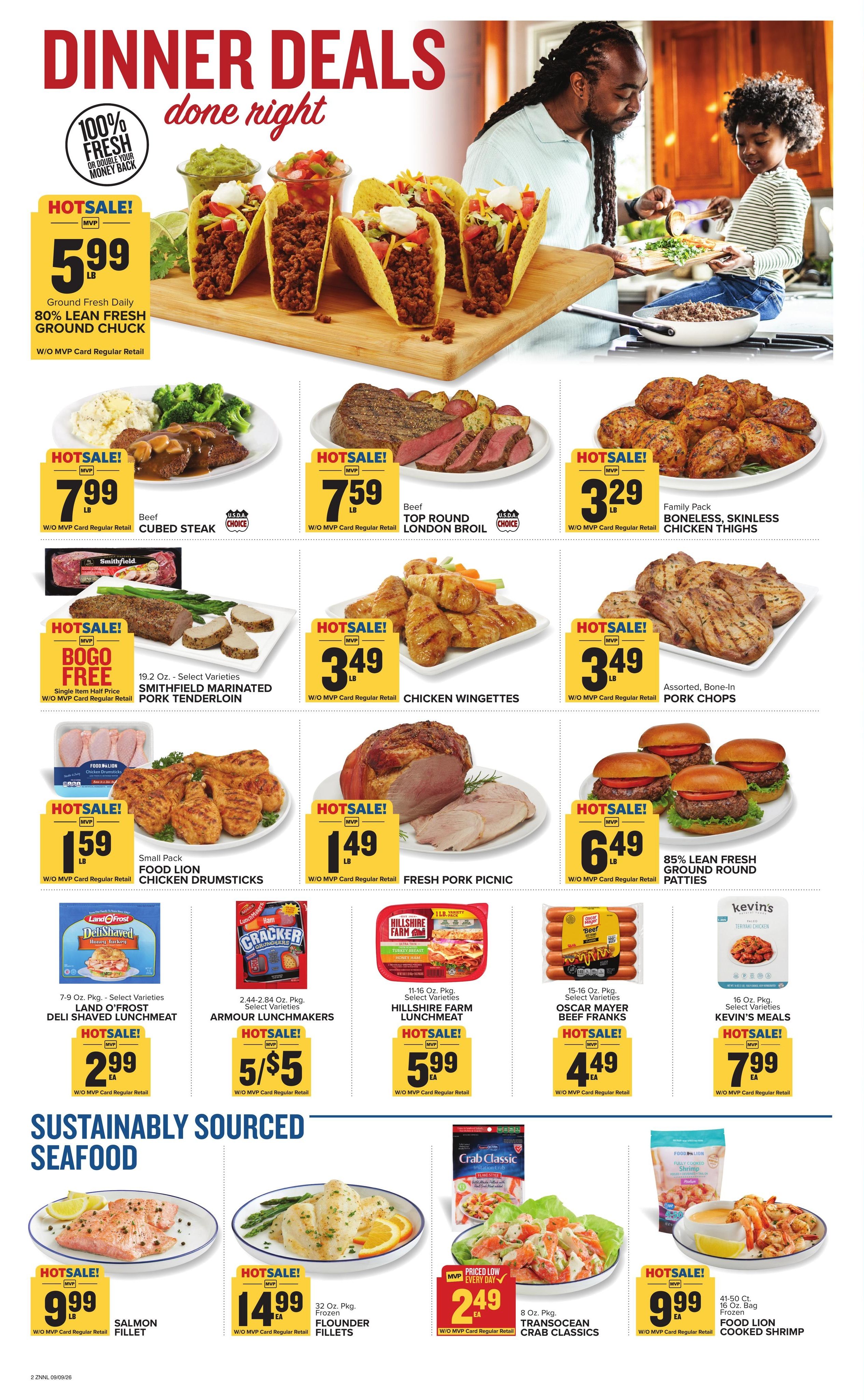 Food Lion (Hatteras Area, NC) Weekly Ad September 9 - 15, 2026