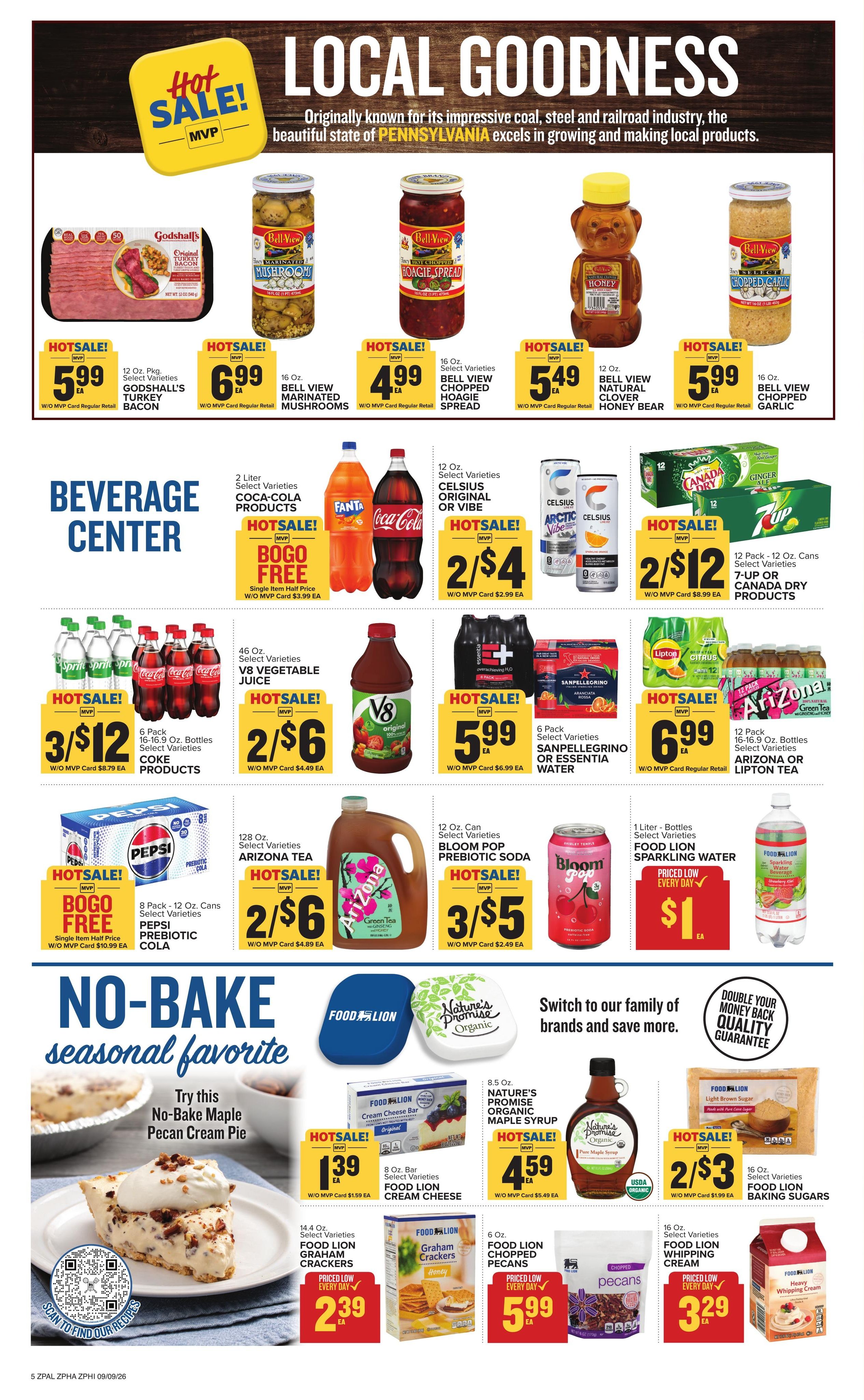 Food Lion (Orbisonia Area, PA) Weekly Ad September 9 - 15, 2026