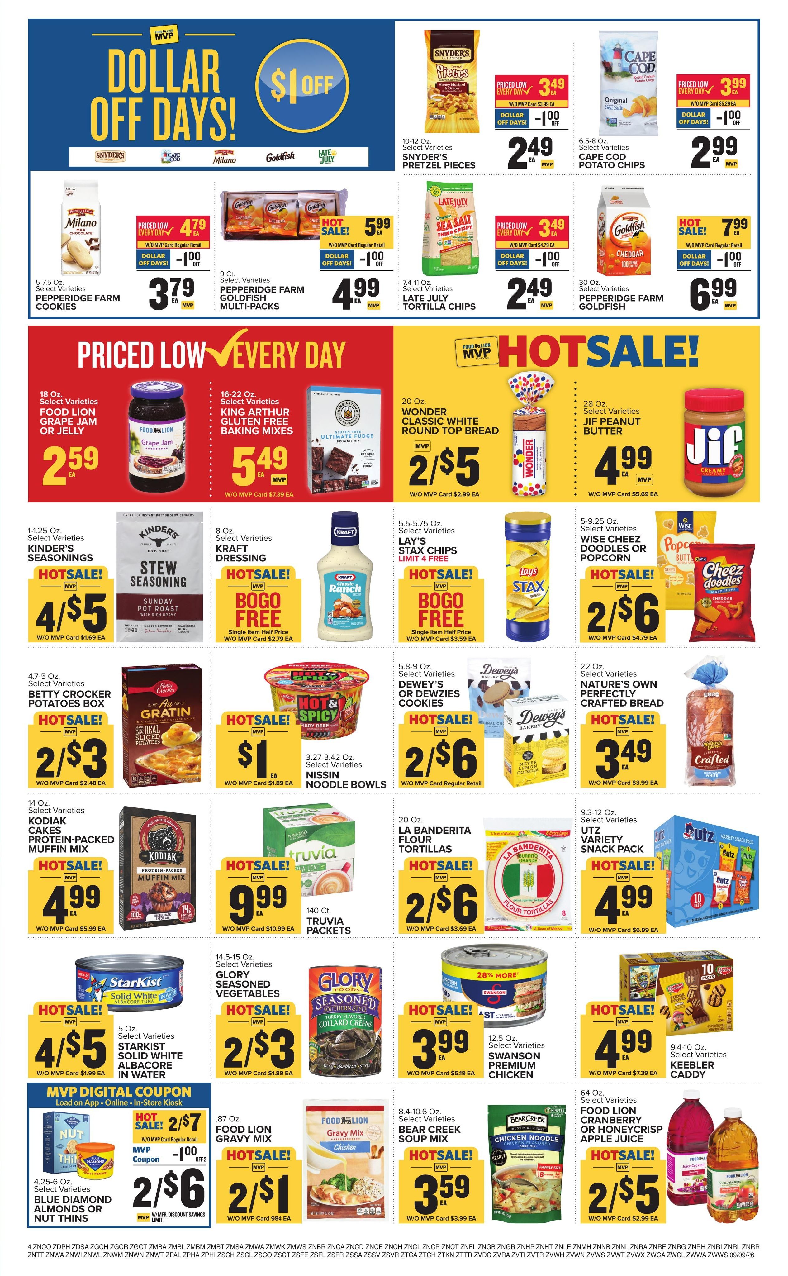 Food Lion (Columbia Area, SC) Weekly Ad September 9 - 15, 2026