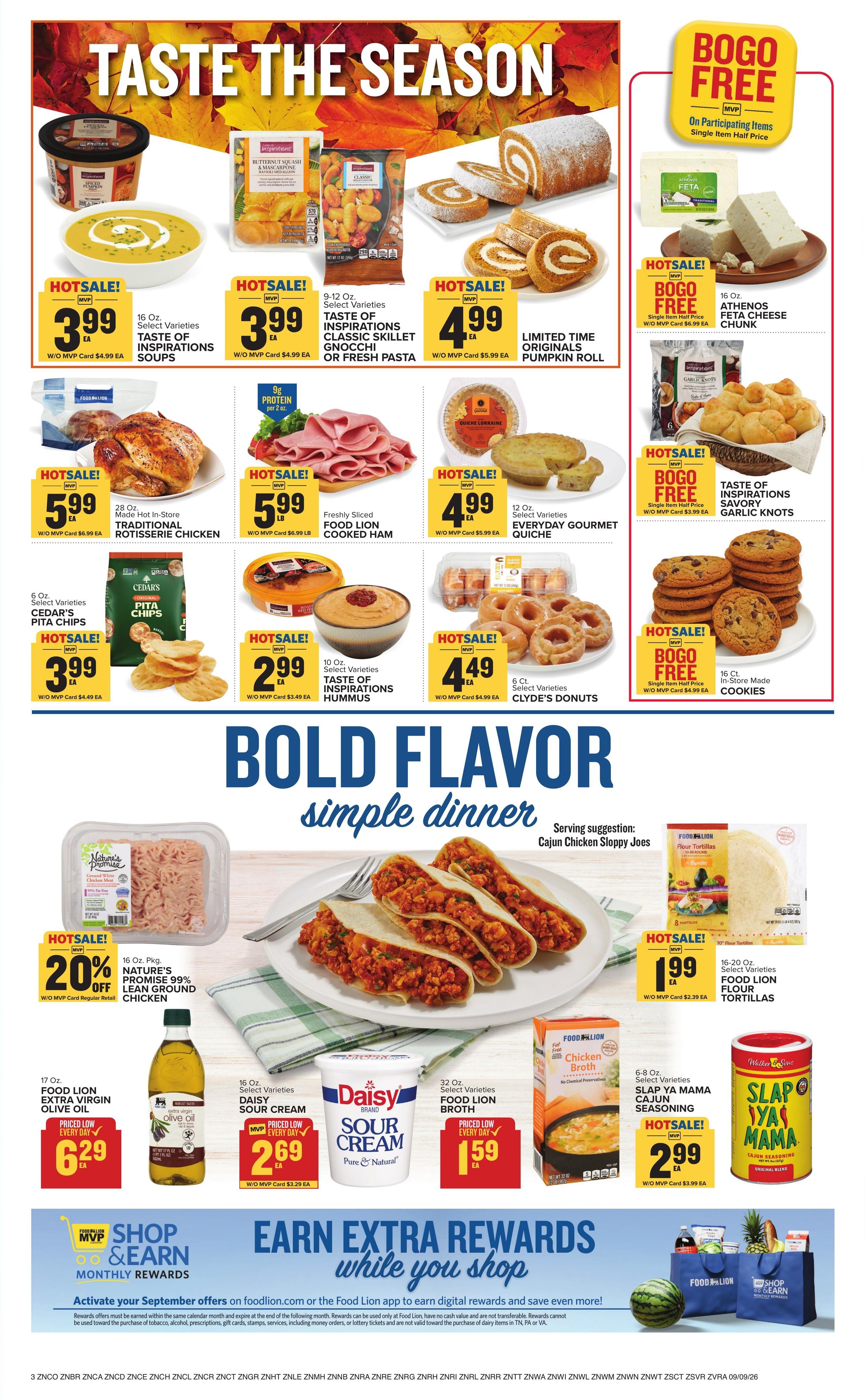 Food Lion (Durham Area, NC) Weekly Ad September 9 - 15, 2026