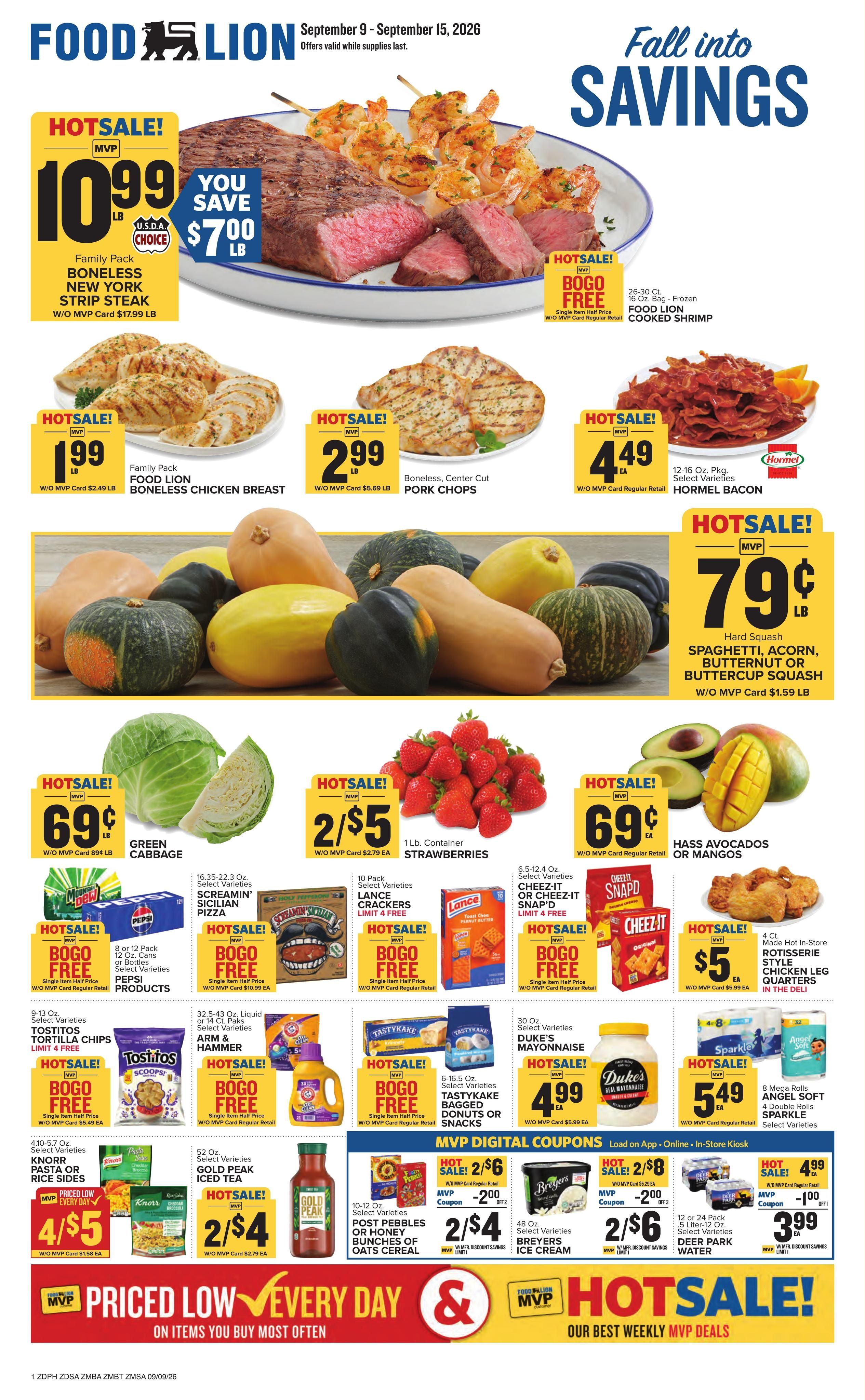 Food Lion (Salisbury Area, MD) Weekly Ad September 9 - 15, 2026