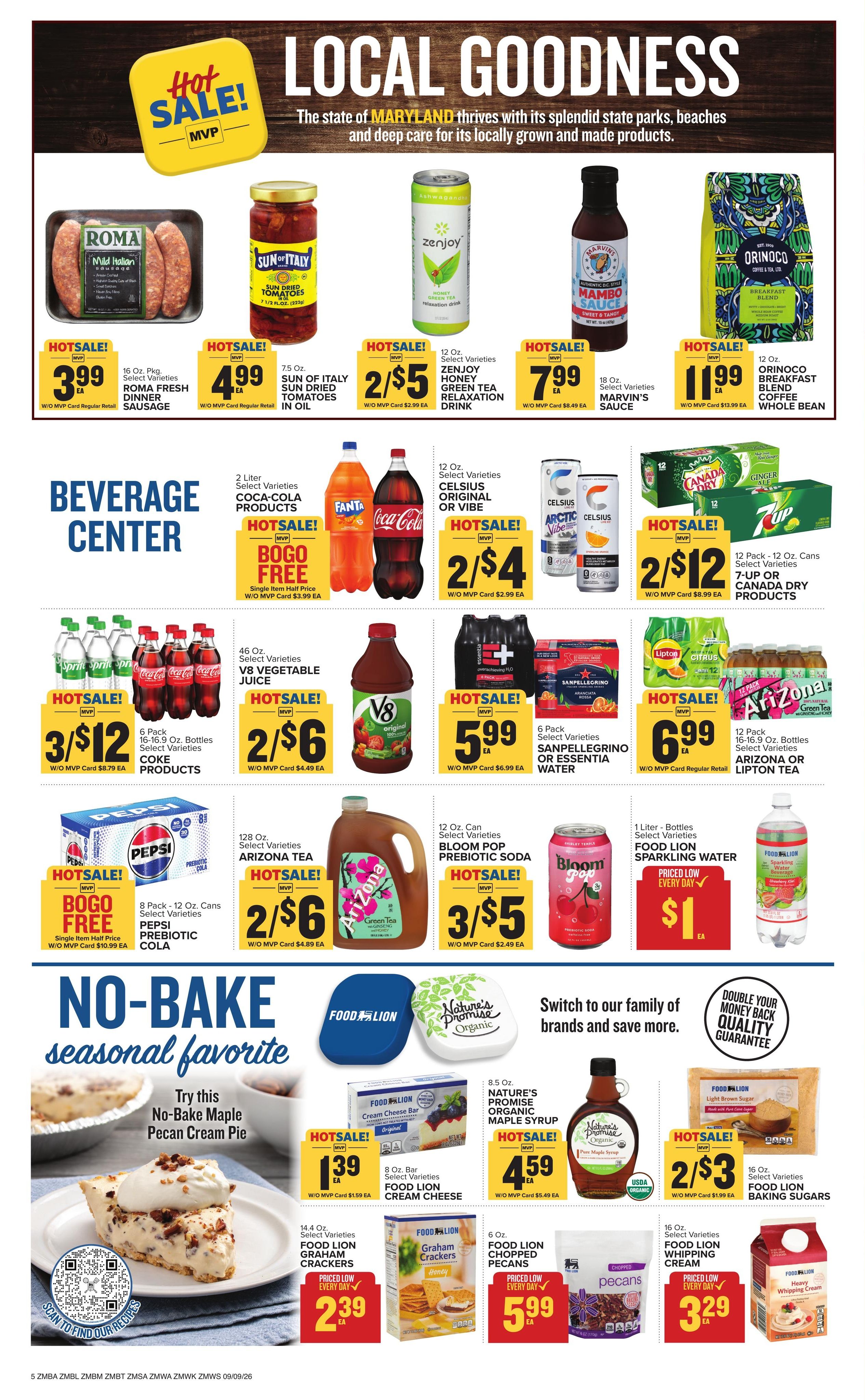 Food Lion (Salisbury Area, MD) Weekly Ad September 9 - 15, 2026