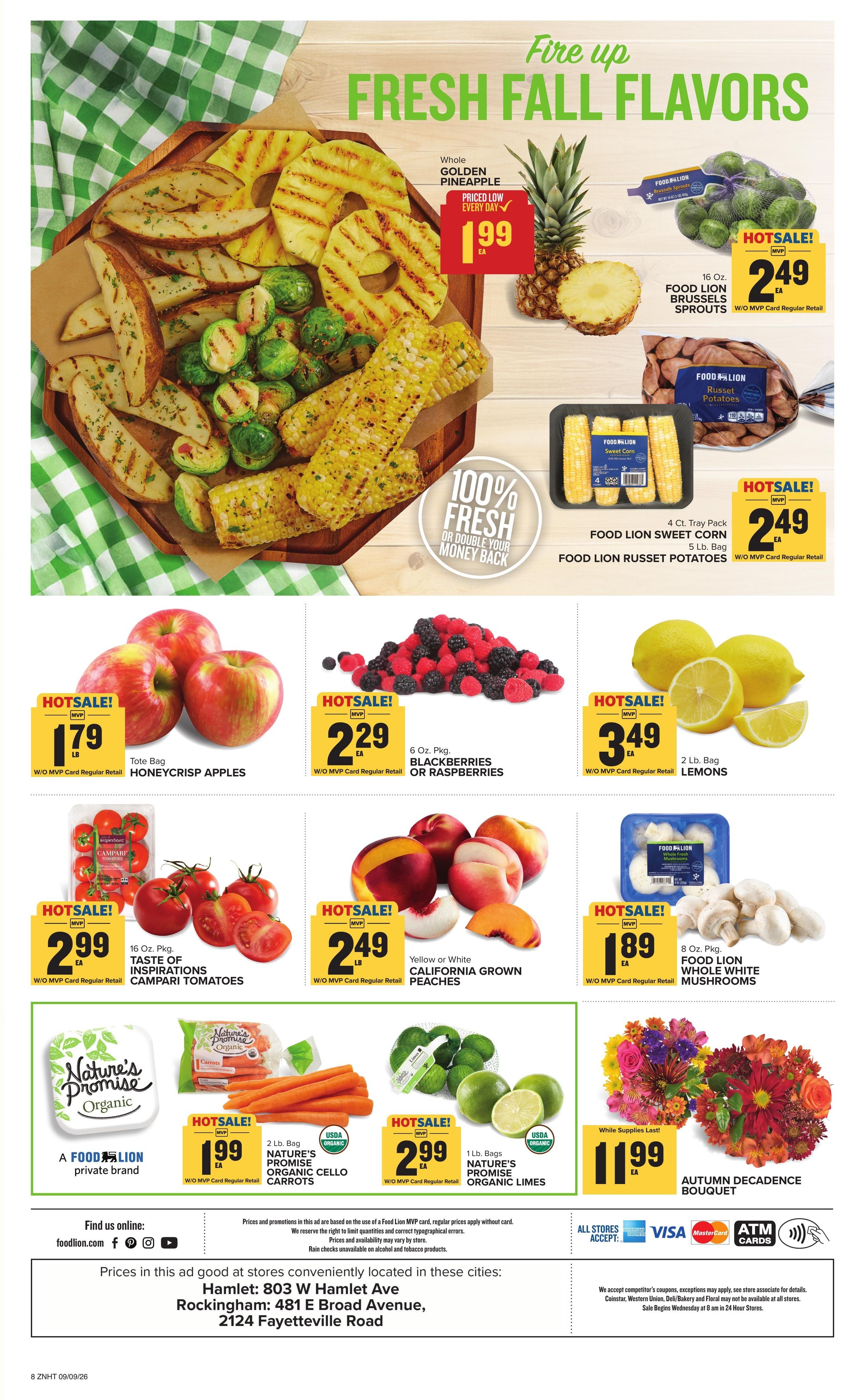 Food Lion (Rockingham Area, NC) Weekly Ad September 9 - 15, 2026