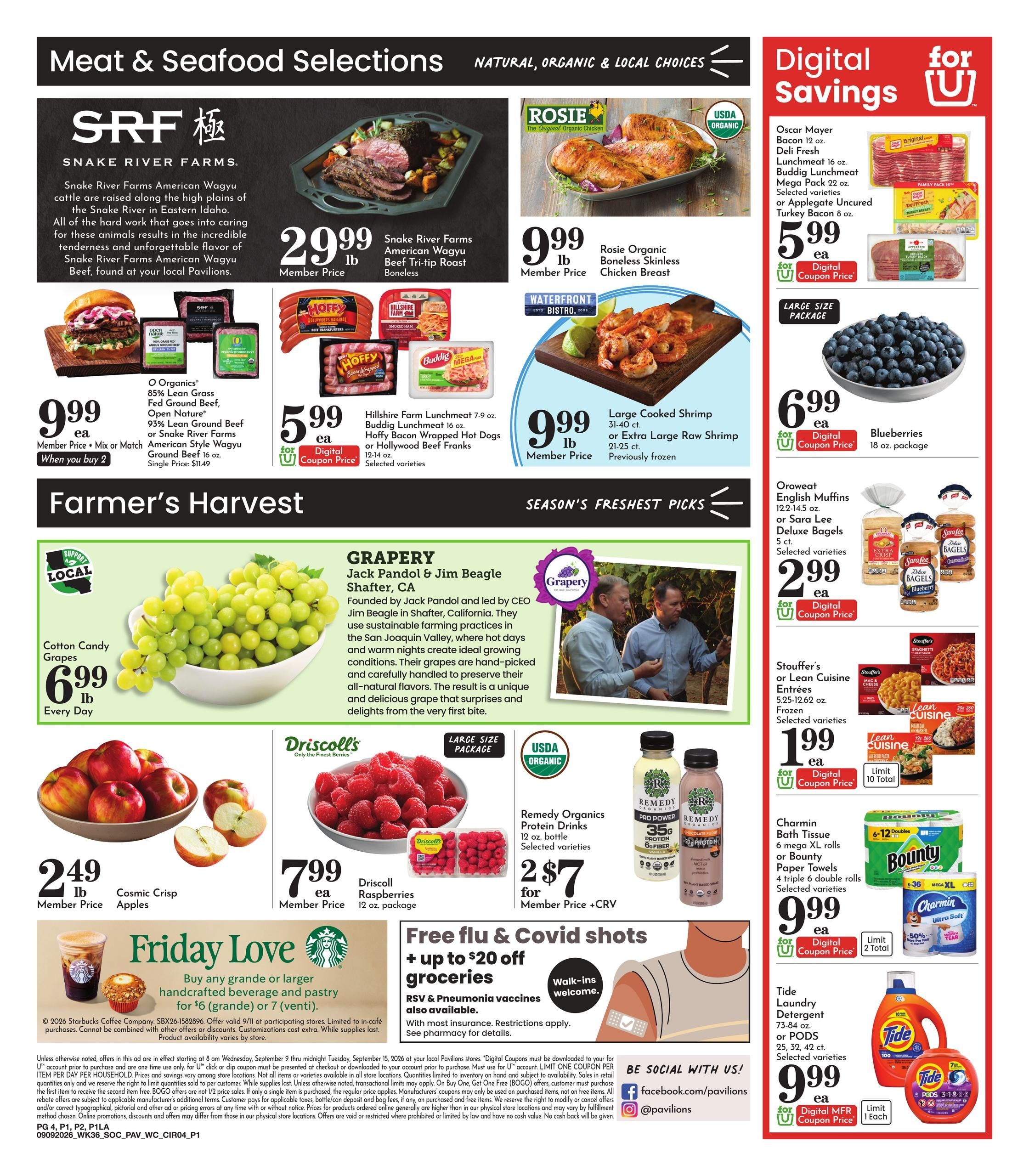 Pavilions (Alhambra Area, CA) Weekly Ad September 9 - 15, 2026