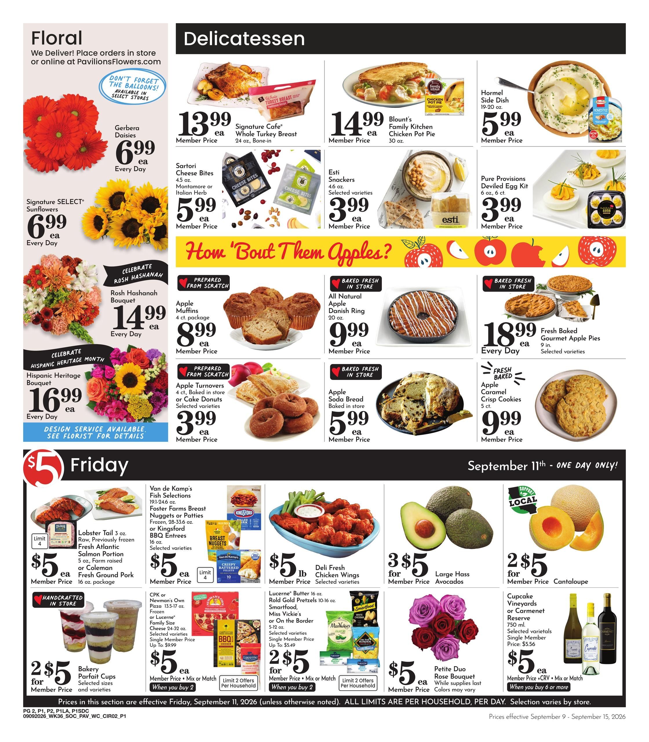 Pavilions (Anaheim Area, CA) Weekly Ad September 9 - 15, 2026