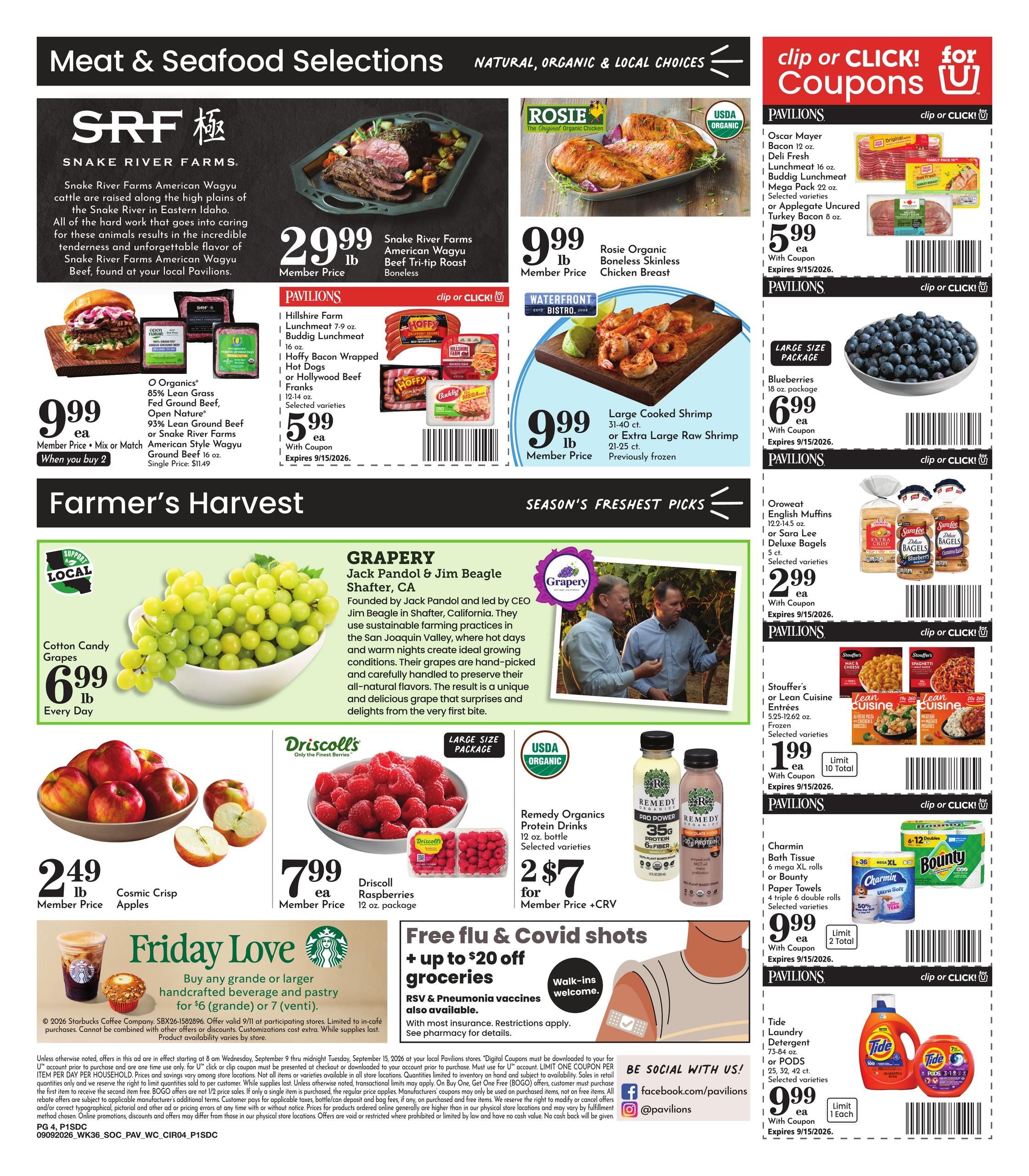 Pavilions (Chula Vista Area, CA) Weekly Ad September 9 - 15, 2026