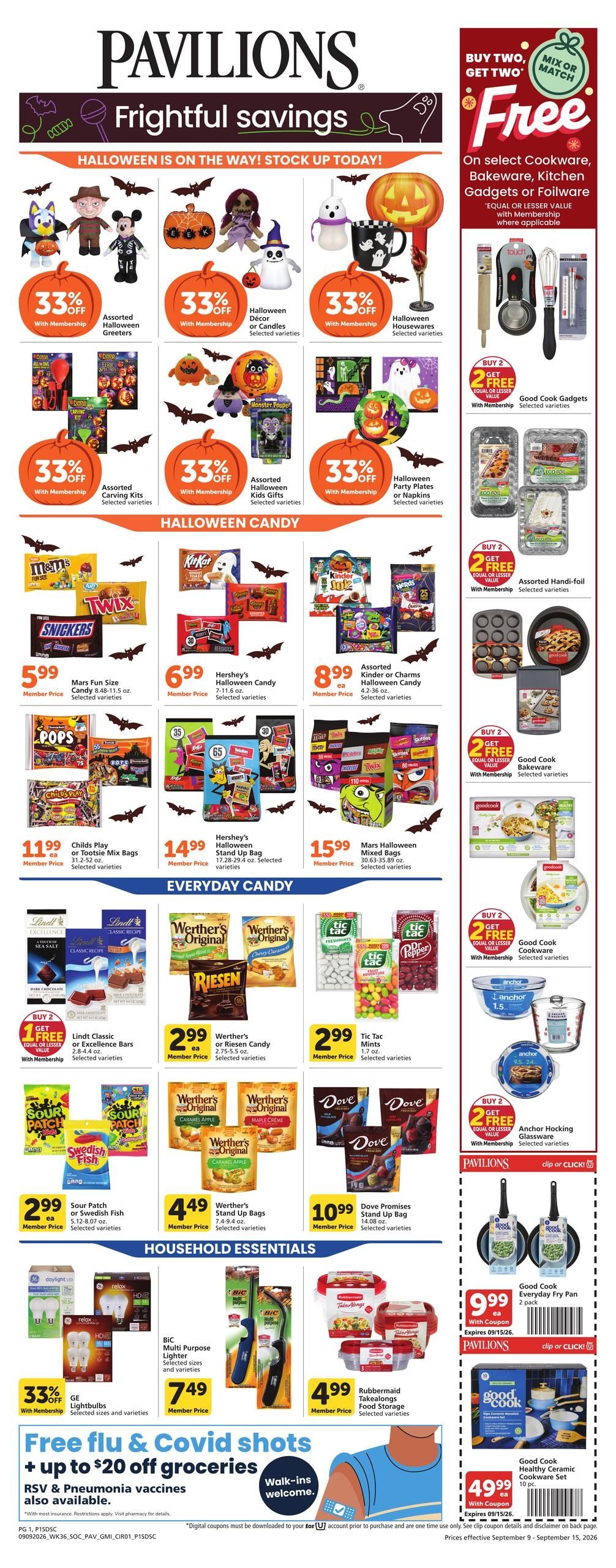 Pavilions (Chula Vista Area, CA) Weekly Ad September 9 - 15, 2026