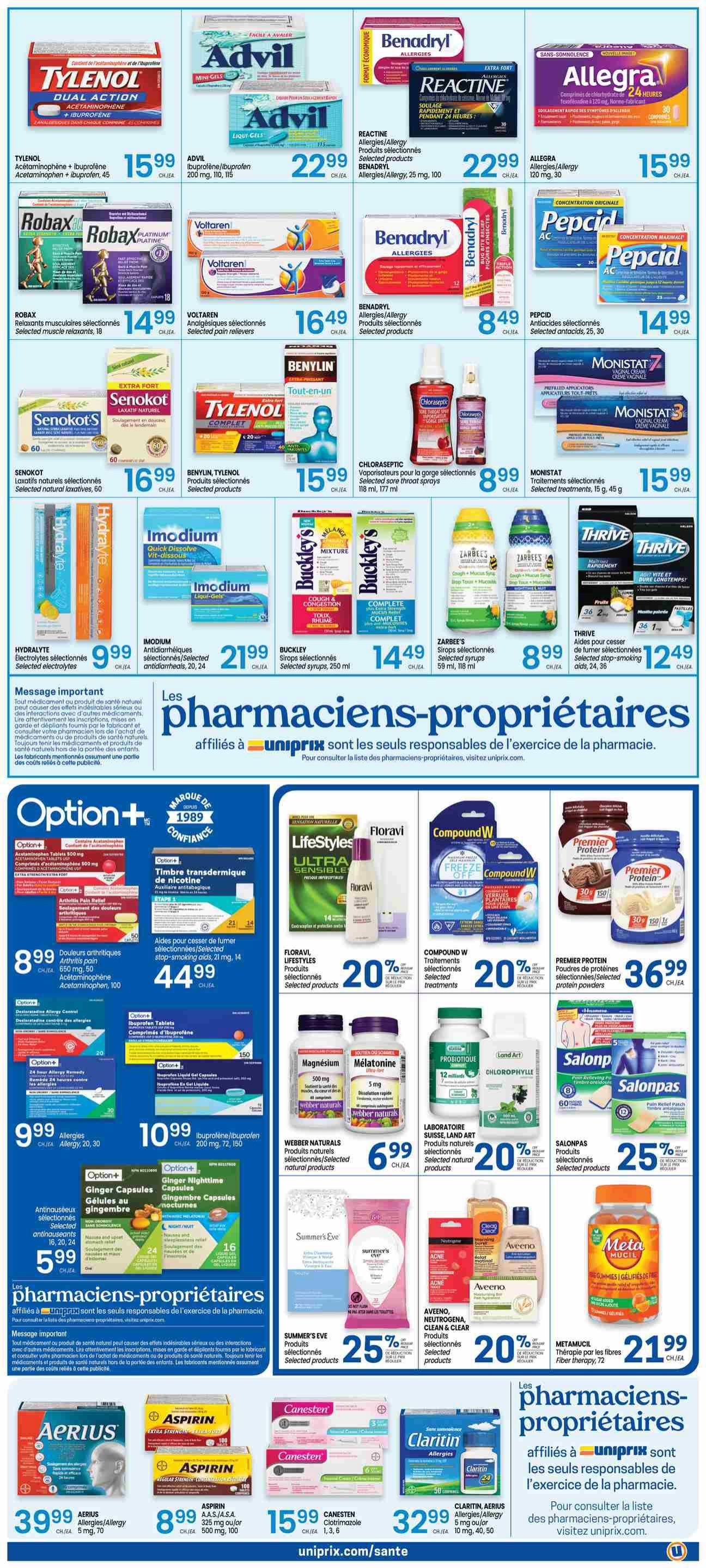 Uniprix Flyer September 10 to 16