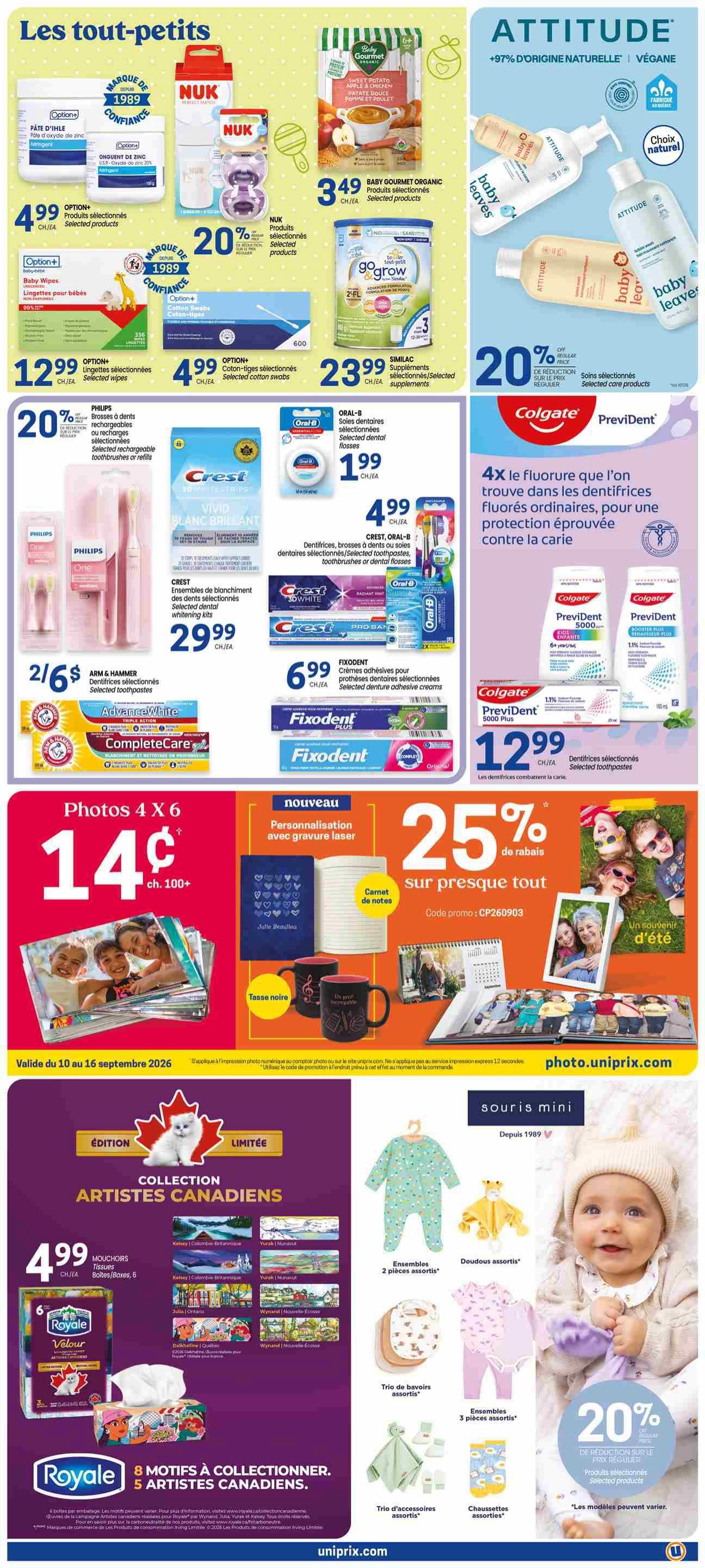 Uniprix Flyer September 10 to 16