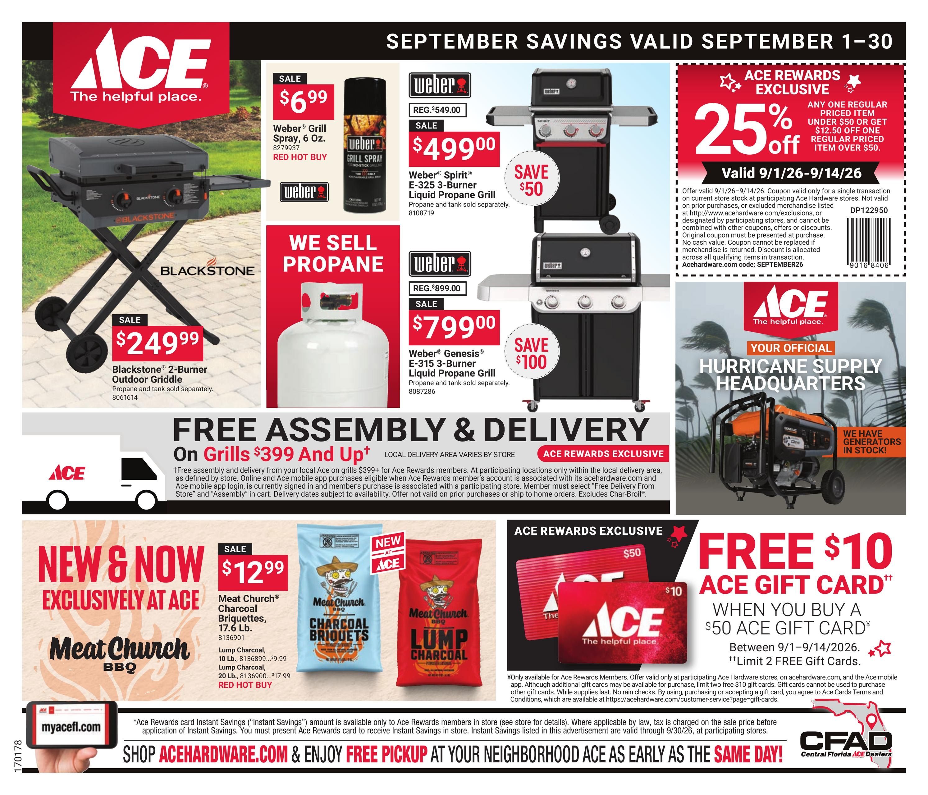 Ace Hardware Weekly Ad September 1 - 30, 2026